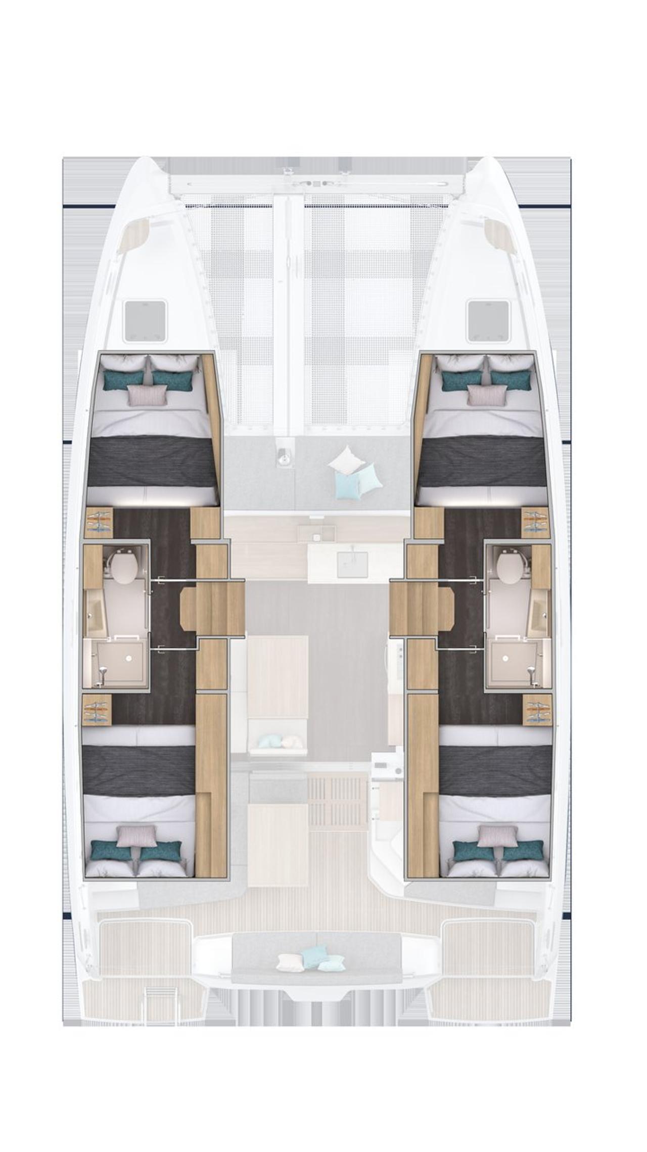 Charter Lagoon 38 - 4 cab. "Furia" in Rogoznica | Nautilus - Slika 2