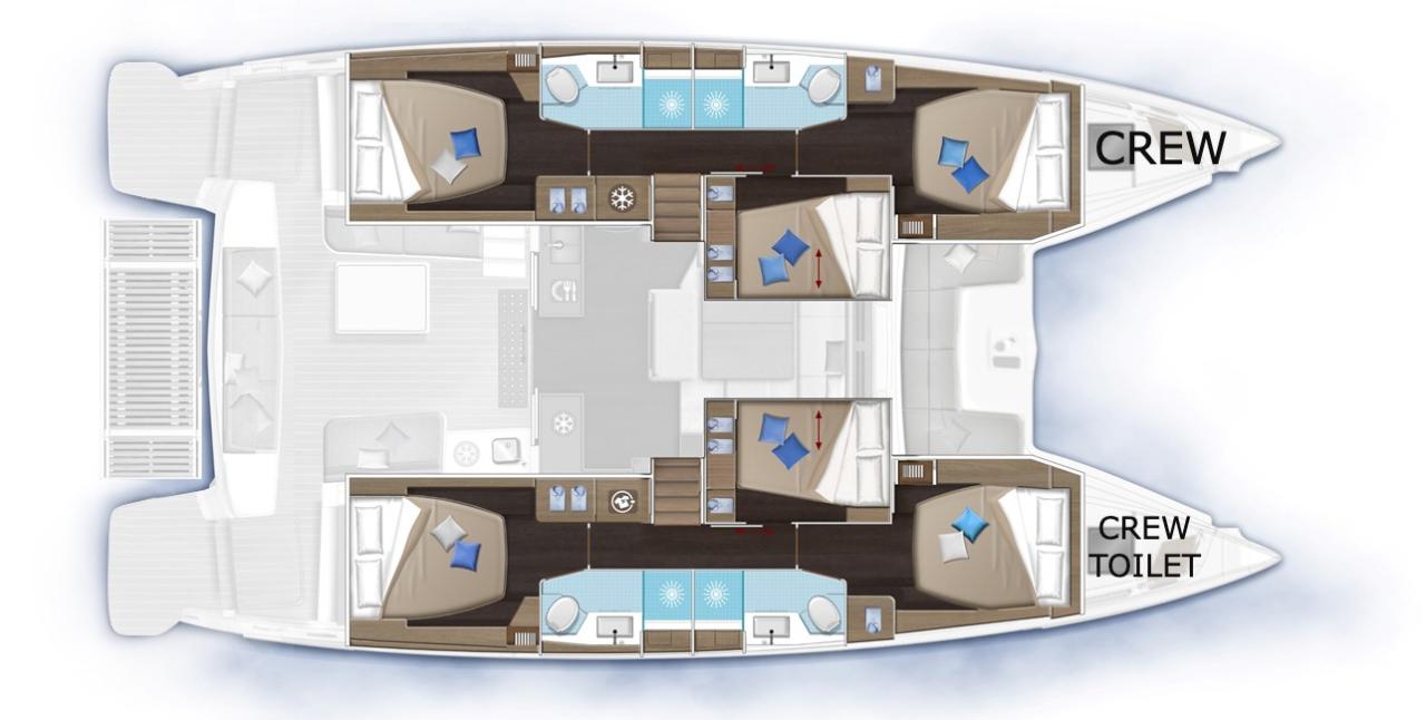 Najam Lagoon 51 - 6 cab. "Negroni" u destinaciji Rogoznica | Nautilus - Slika 2