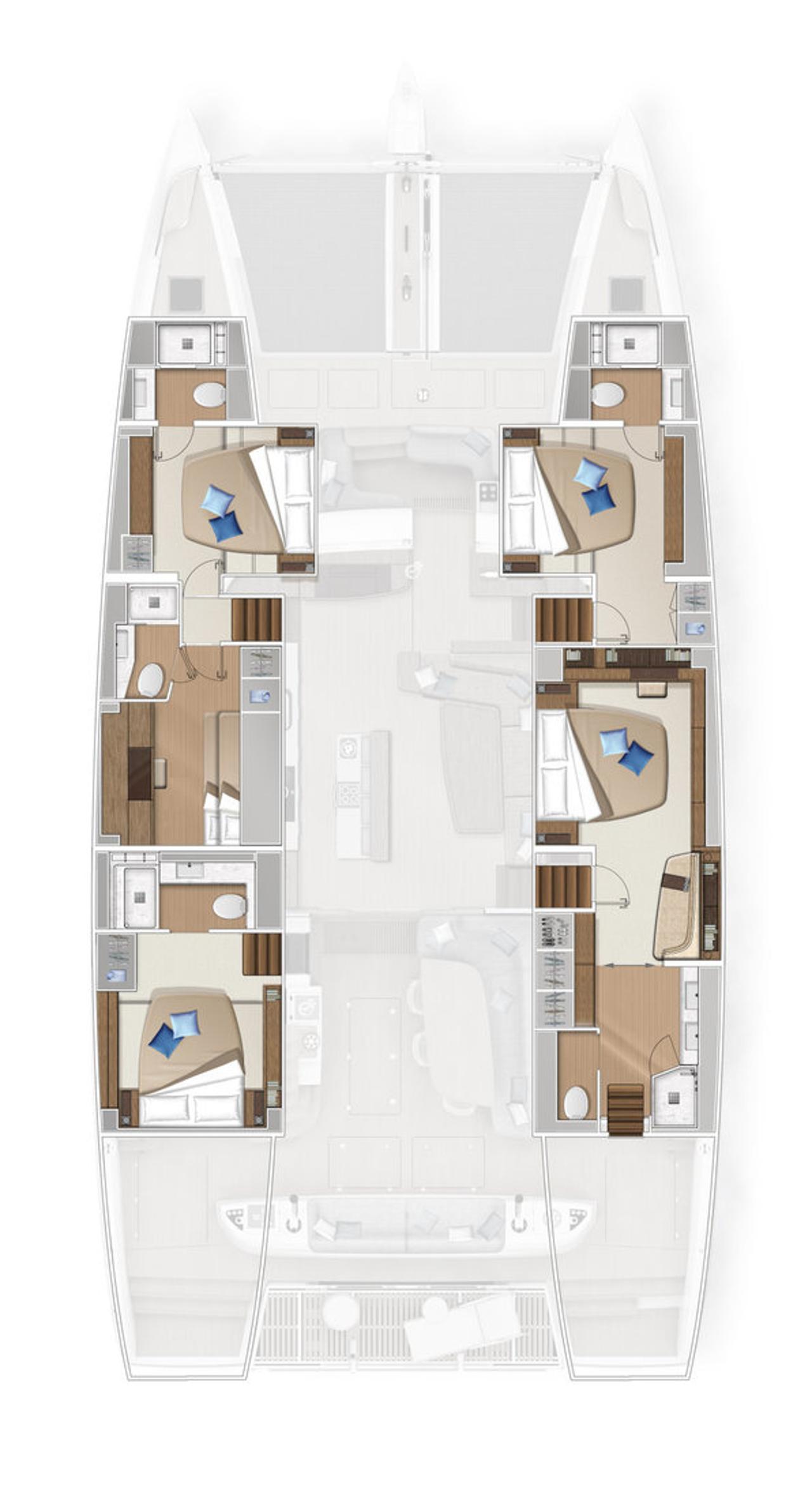 Charter Lagoon Sixty 5 "Amada Mia - CREWED" in Split | Nautilus - Slika 2