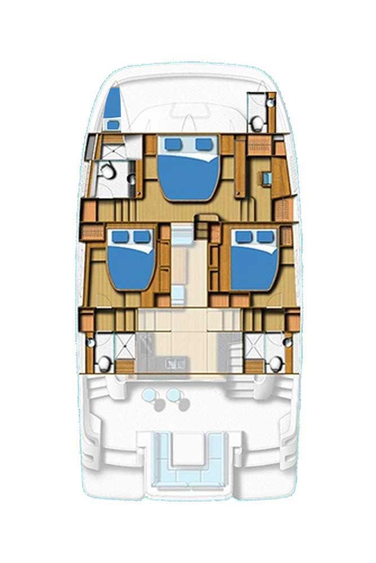 Noleggio Aquila 44 "Adriatic Z" a Šibenik | Nautilus - Slika 3