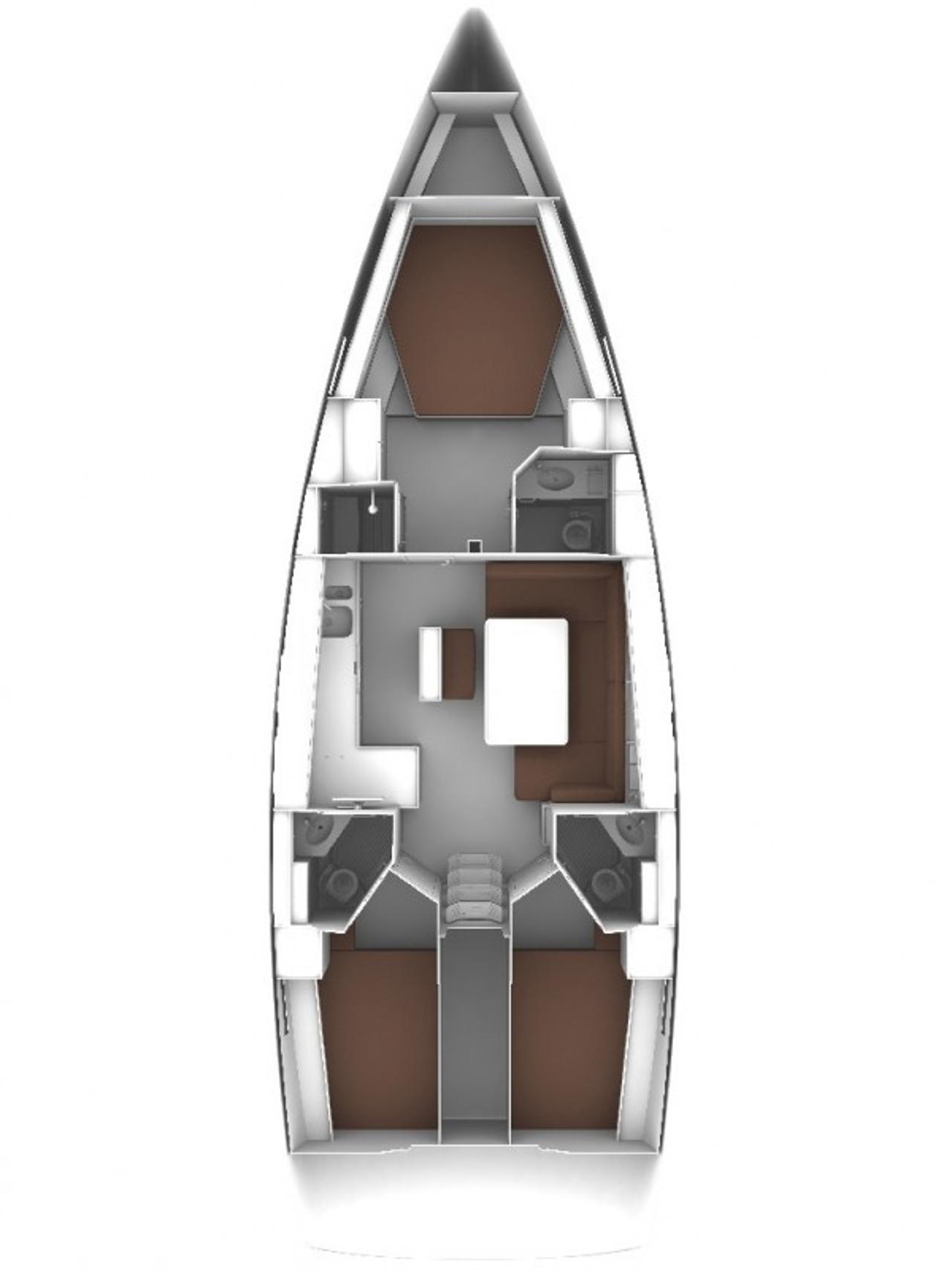 Charter Bavaria Cruiser 46 Style - 3 cab. "Hana" in Biograd na Moru | Nautilus - Slika 2