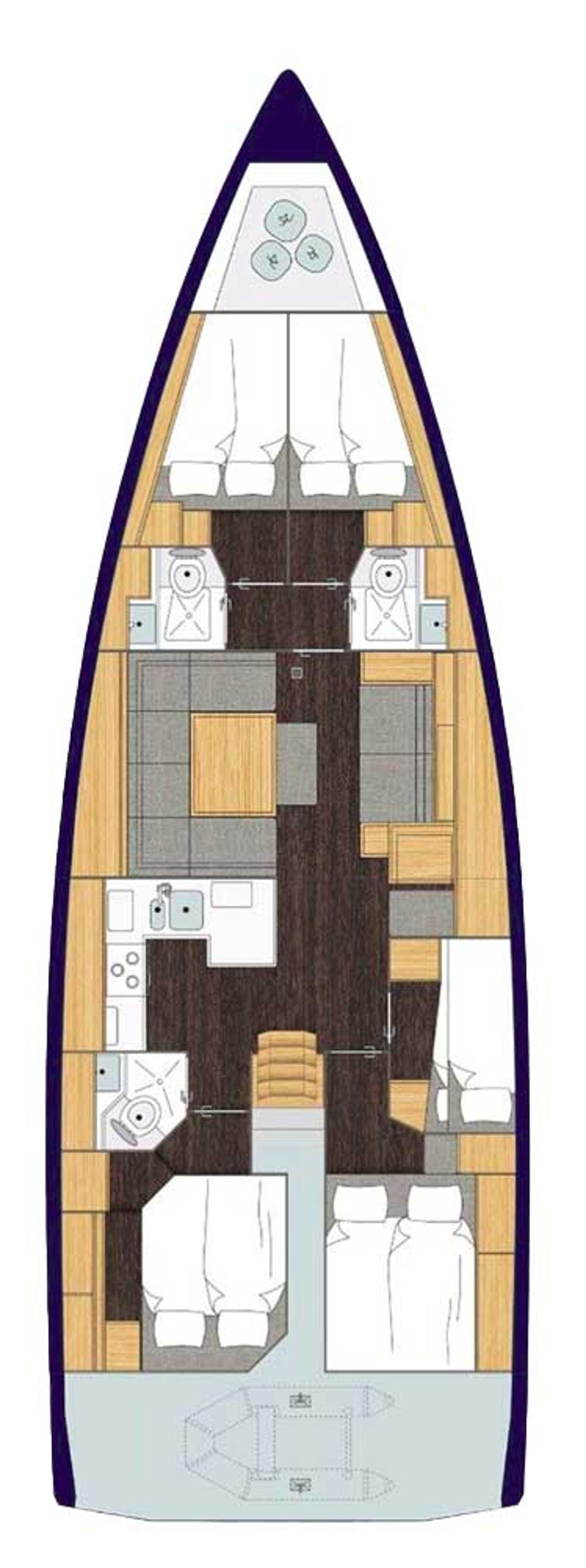 Najam Bavaria C50 Holiday - 5 cab. "Beluga" u destinaciji Fethiye | Nautilus - Slika 2