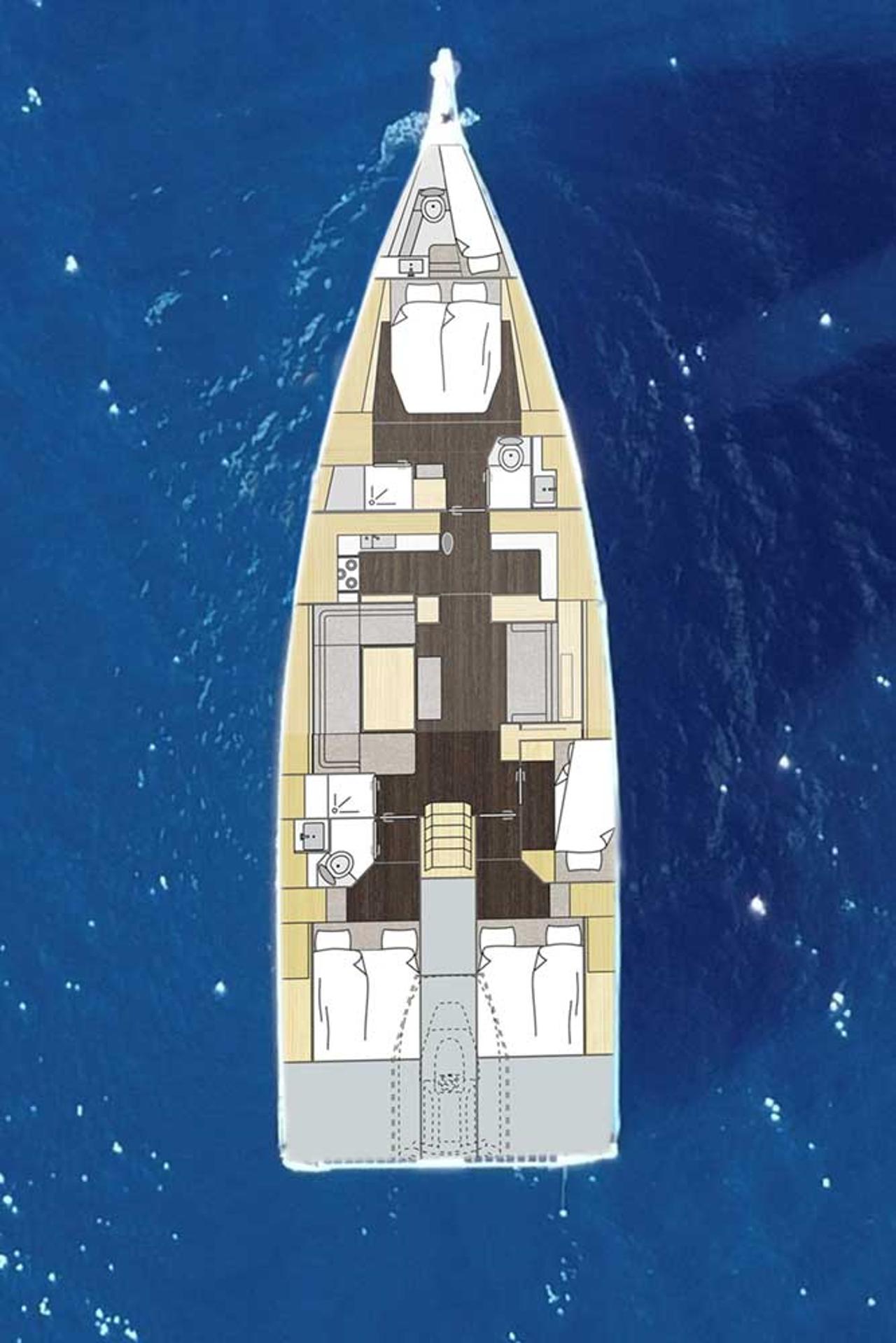 Noleggio Bavaria C57 Style - 4 + 1 cab. "F-ONE" a Trogir | Nautilus - Slika 2