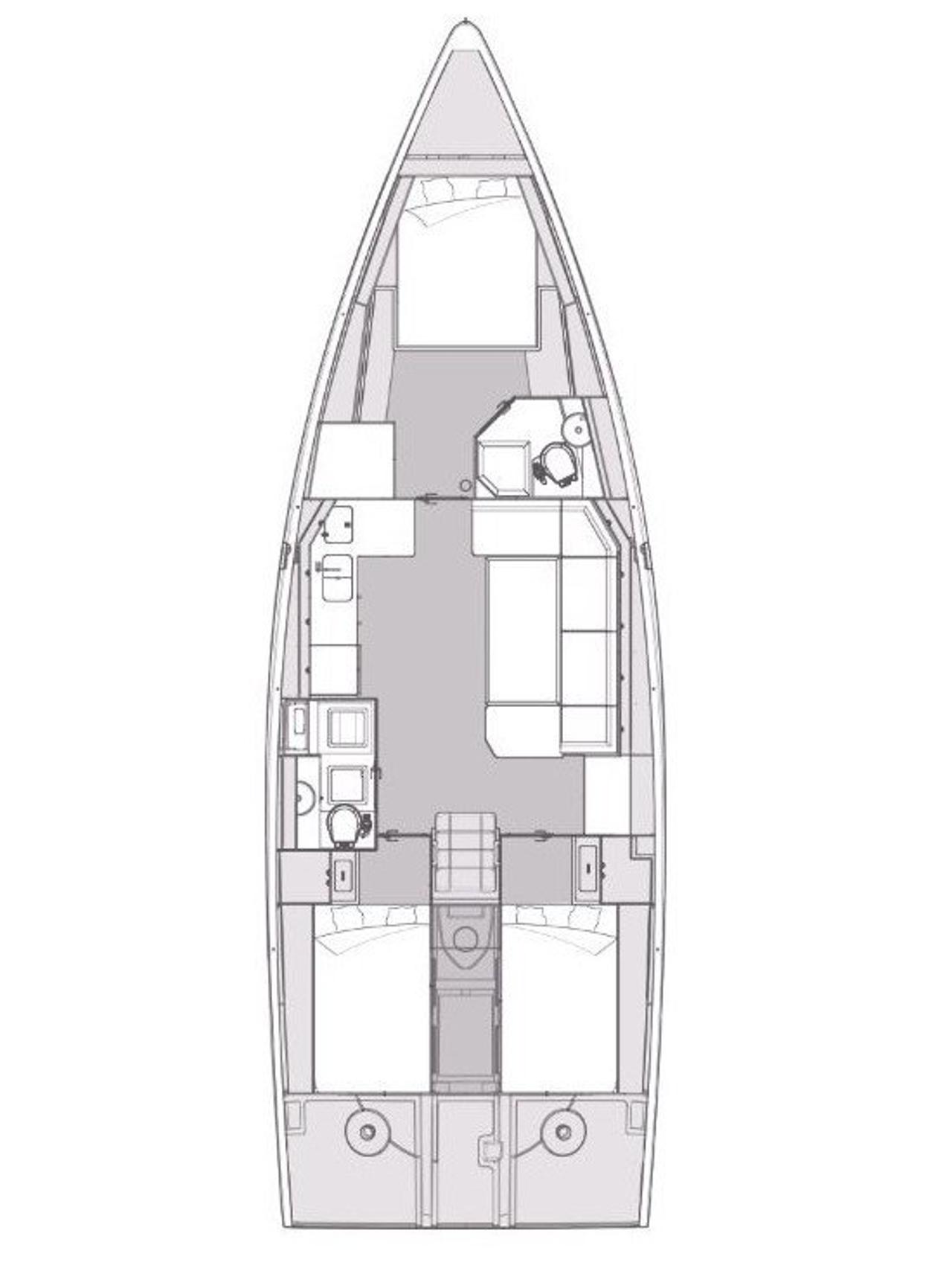 Noleggio Elan Impression 45 - 3 cab. "Starlight" a Biograd na Moru | Nautilus - Slika 2