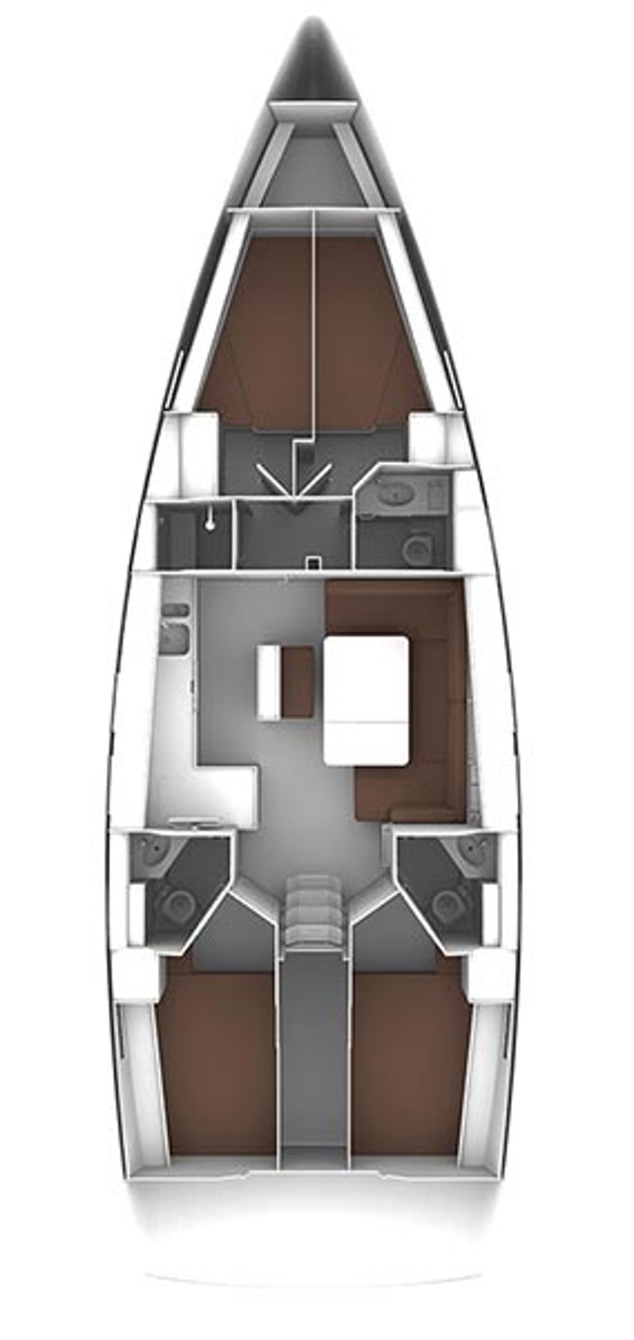 Najam Bavaria Cruiser 46 - 4 cab. "Sirius" u destinaciji Trogir | Nautilus - Slika 2