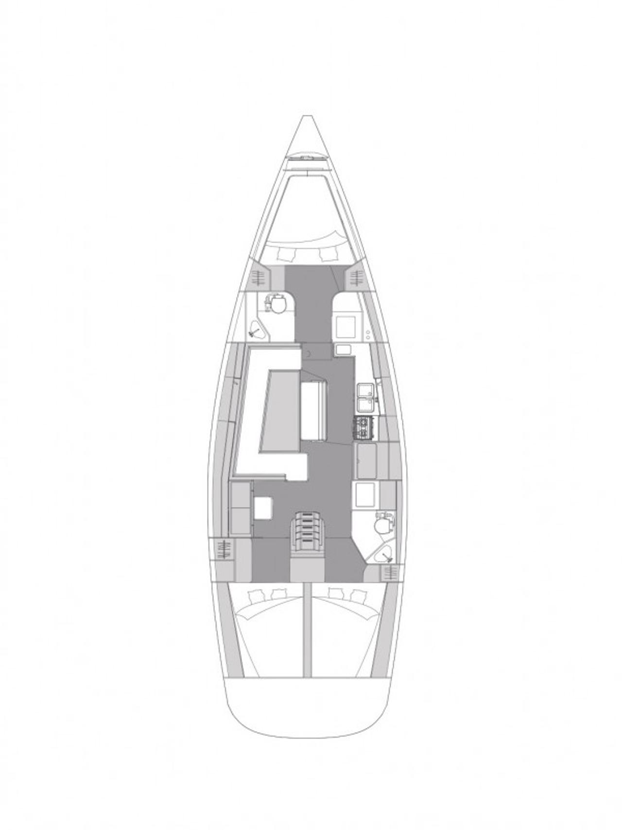 Noleggio Elan Impression 45.1 - 3 cab. "Ianira" a Biograd na Moru | Nautilus - Slika 2