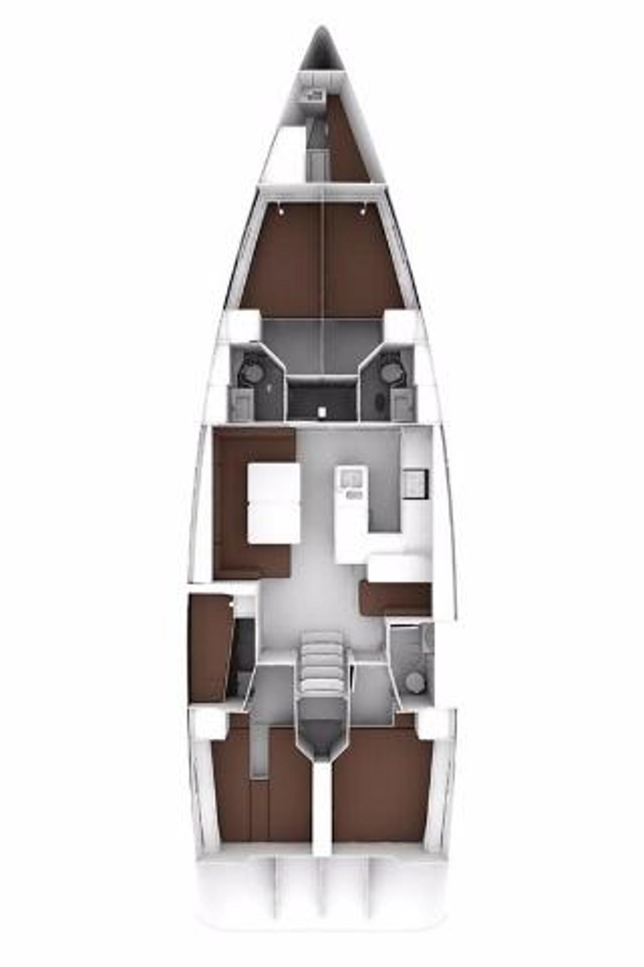 Najam Bavaria Cruiser 56 - 5 + 1 cab. "Mandy" u destinaciji Murter | Nautilus - Slika 2