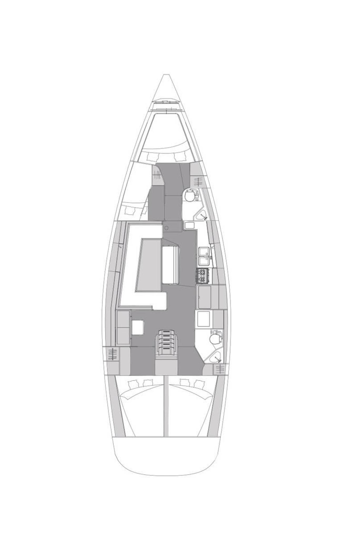 Noleggio Elan Impression 45.1 "Moon Pearl" a Biograd na Moru | Nautilus - Slika 2