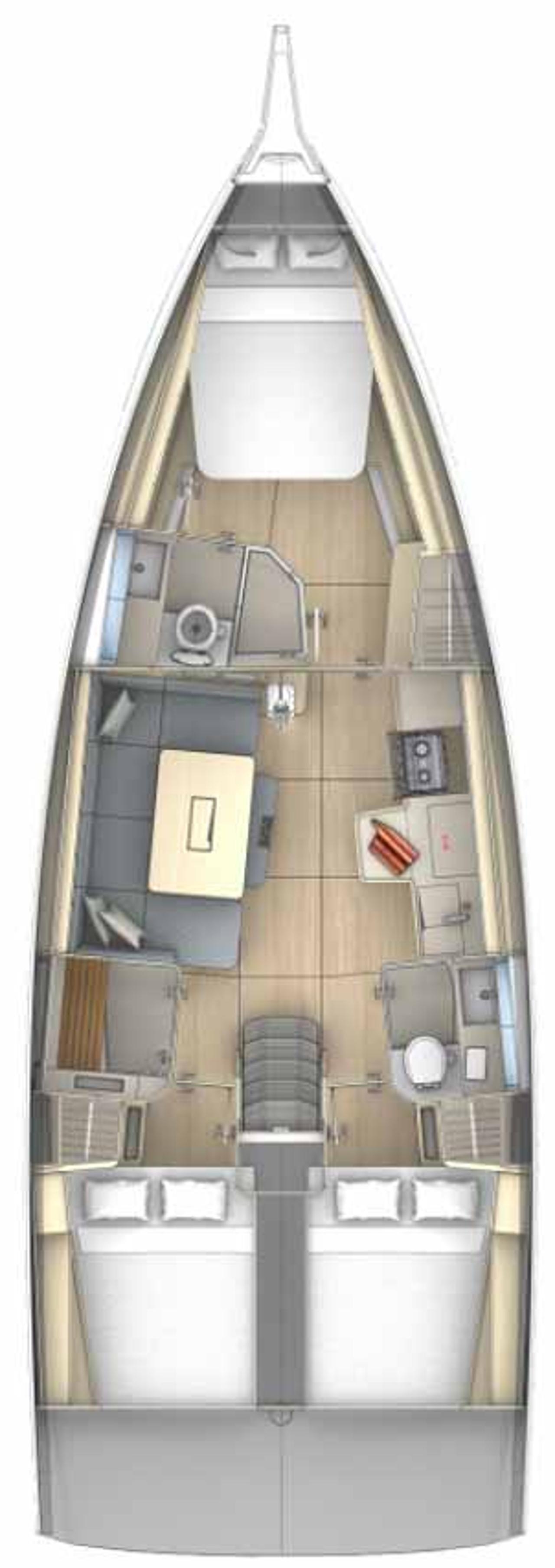 Noleggio Dufour 41 Performance - 3 cab. "Leni" a Biograd na Moru | Nautilus - Slika 2