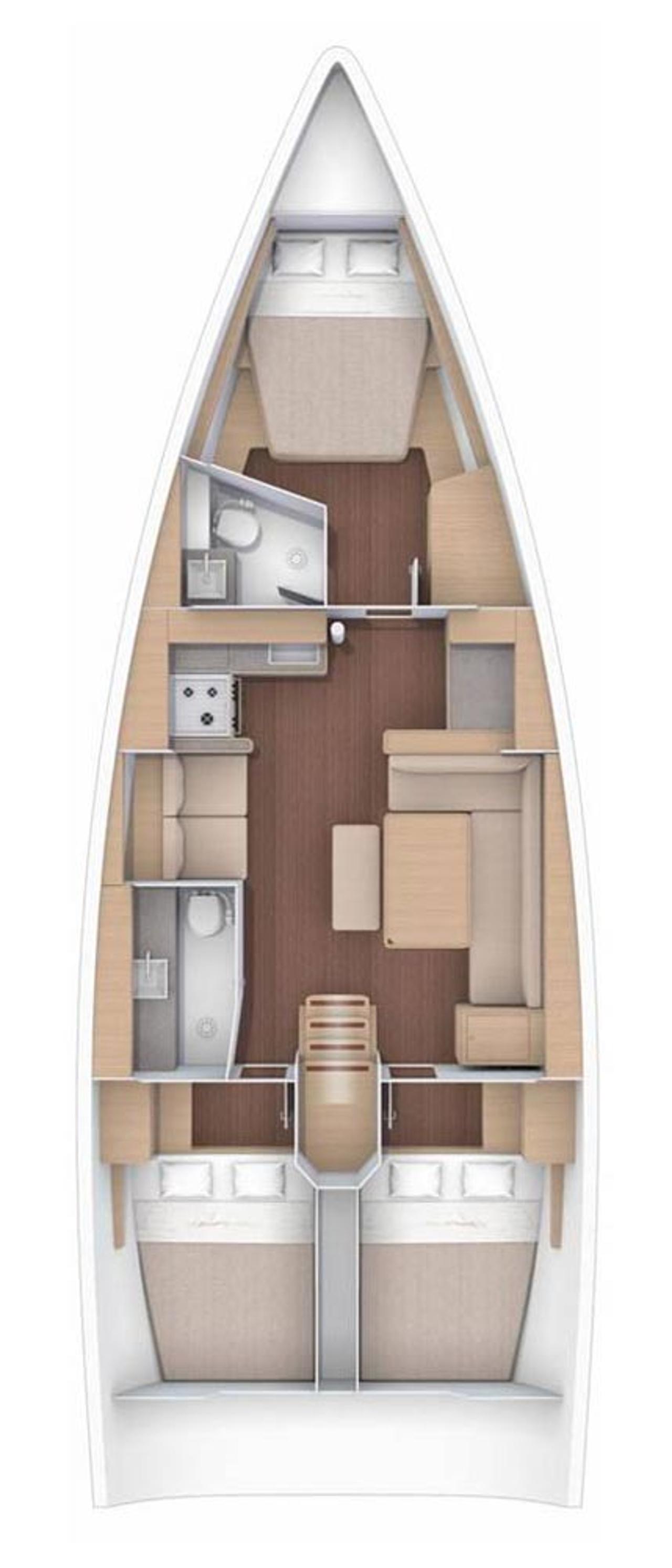 Noleggio Dufour 430 - 3 cab. "Auszeit" a Jezera | Nautilus - Slika 2