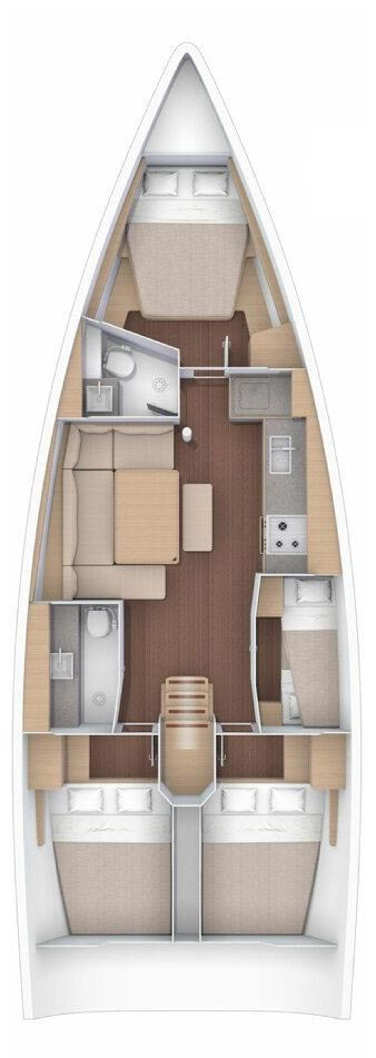 Noleggio Dufour 430 "Lucia 1" a Trogir | Nautilus - Slika 2