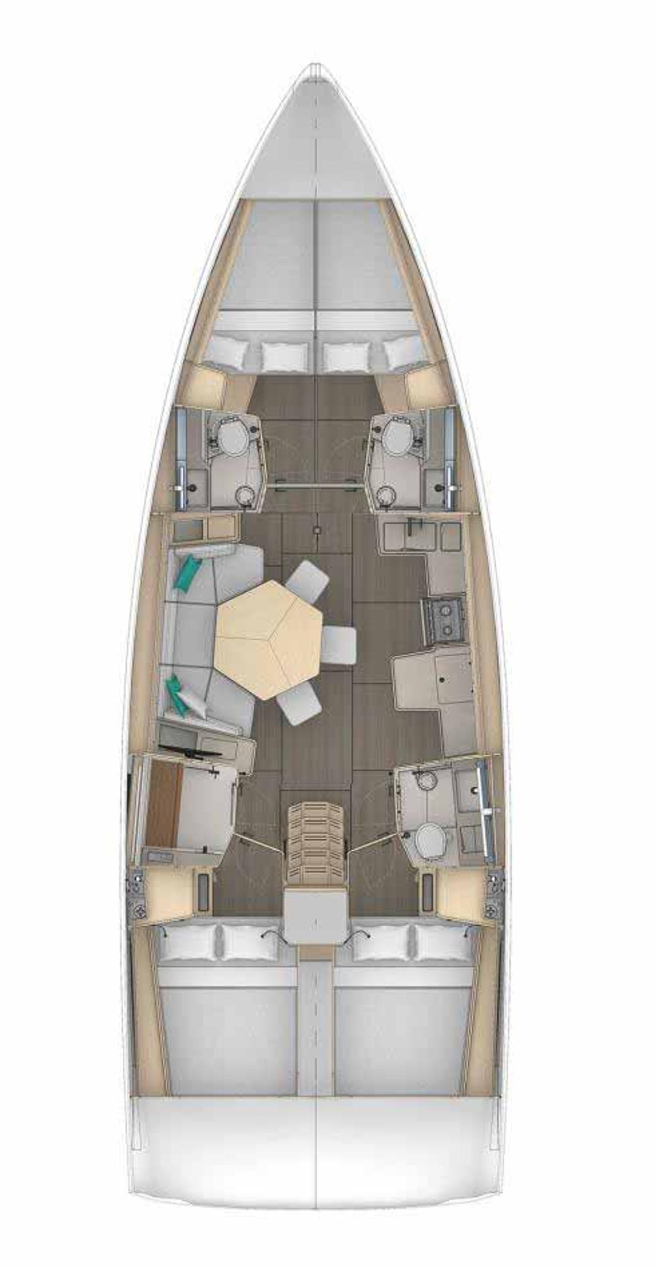 Noleggio Dufour 44 - 4 cab "Miram" a Trogir | Nautilus - Slika 2
