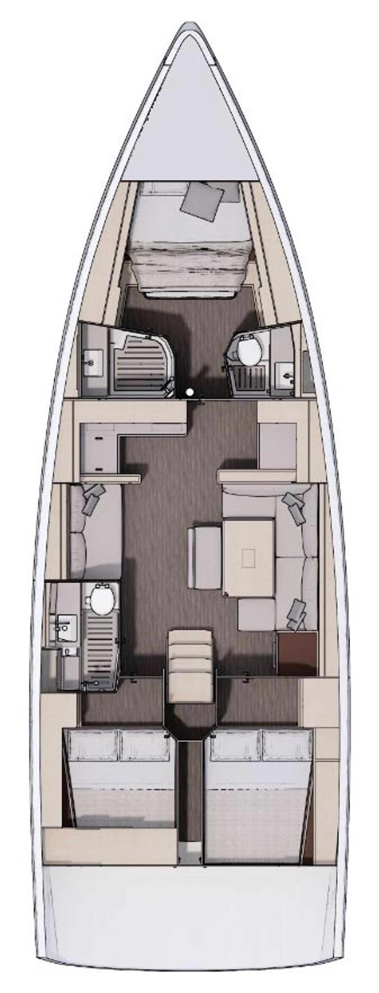 Najam Dufour 470 - 3 cab. "Spirit" u destinaciji Trogir | Nautilus - Slika 2