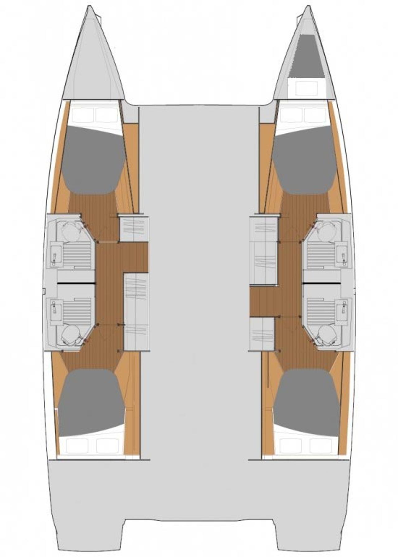 Noleggio Fountaine Pajot Astrea 42 - 4 + 1 cab. "Ariel" a Trogir | Nautilus - Slika 2