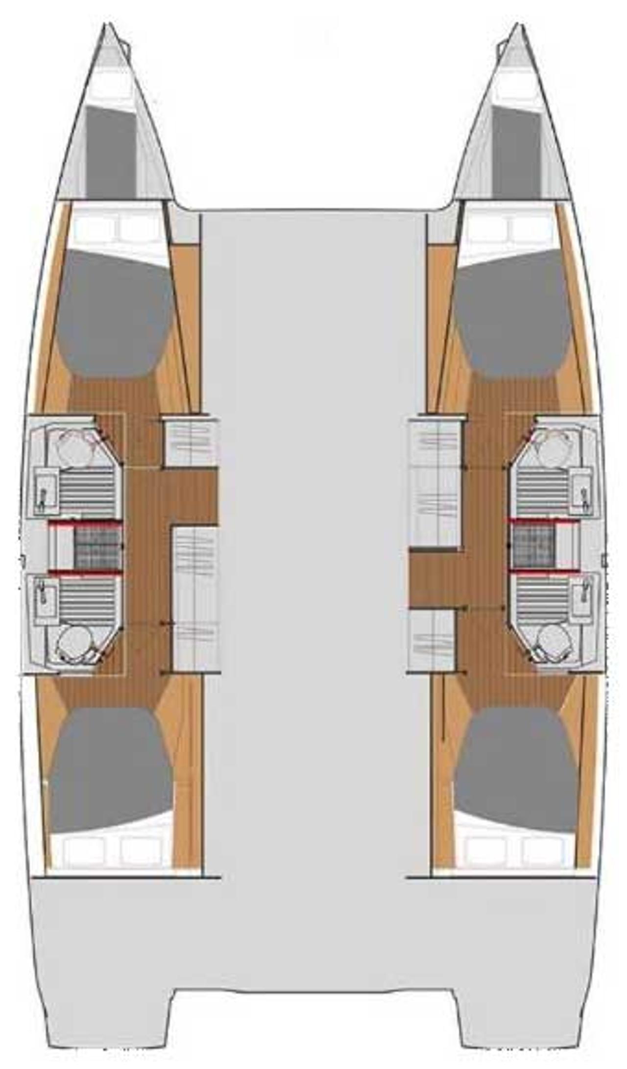 Najam Fountaine Pajot Astrea 42 - 4 + 2 cab. "Alchiba" u destinaciji Trogir | Nautilus - Slika 2