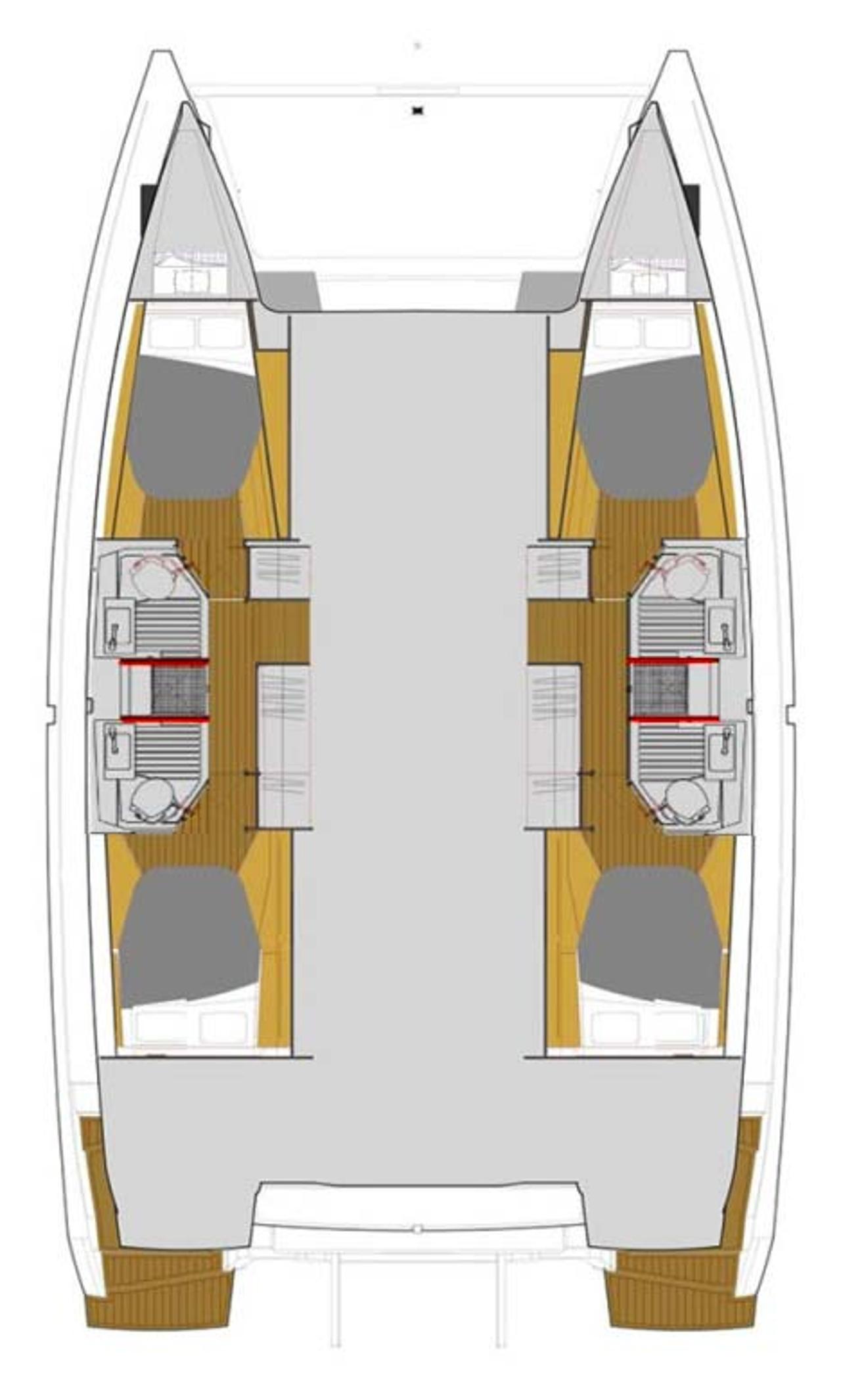 Noleggio Fountaine Pajot Astrea 42 - 4 + 2 cab. "Flonja" a Biograd na Moru | Nautilus - Slika 2