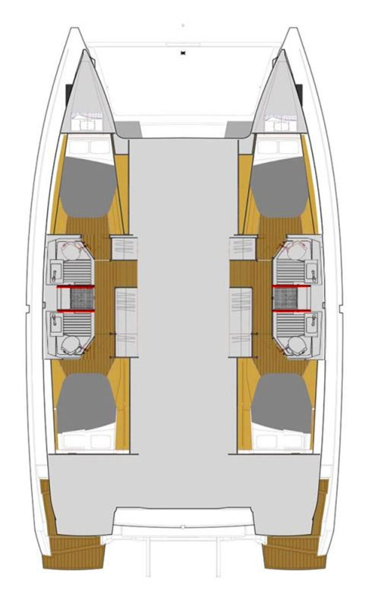 Noleggio Fountaine Pajot Astrea 42 - 4 + 2 cab. "La Mula" a Trogir | Nautilus - Slika 2
