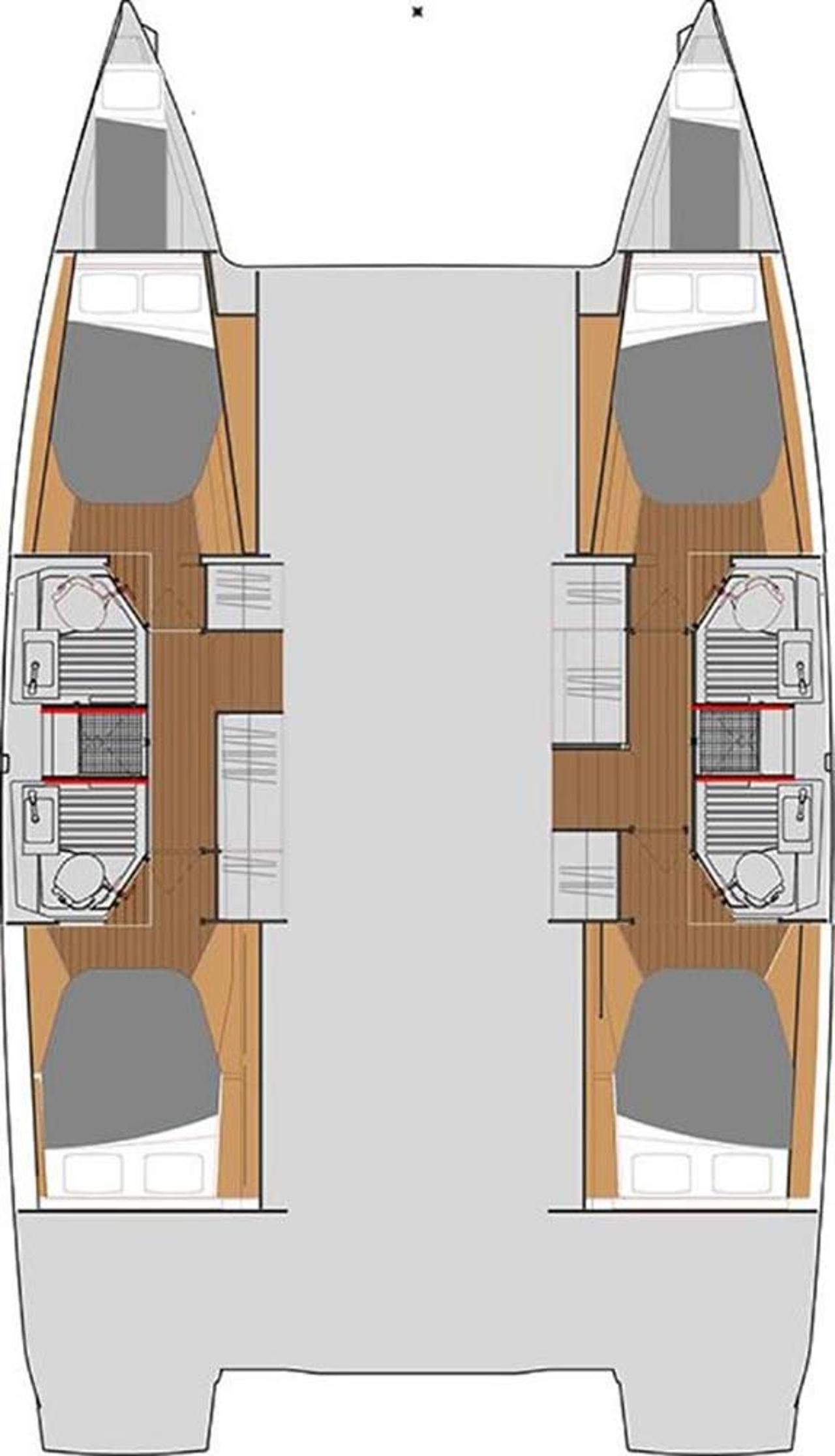 Noleggio Fountaine Pajot Astrea 42 "Bella V" a Biograd na Moru | Nautilus - Slika 2