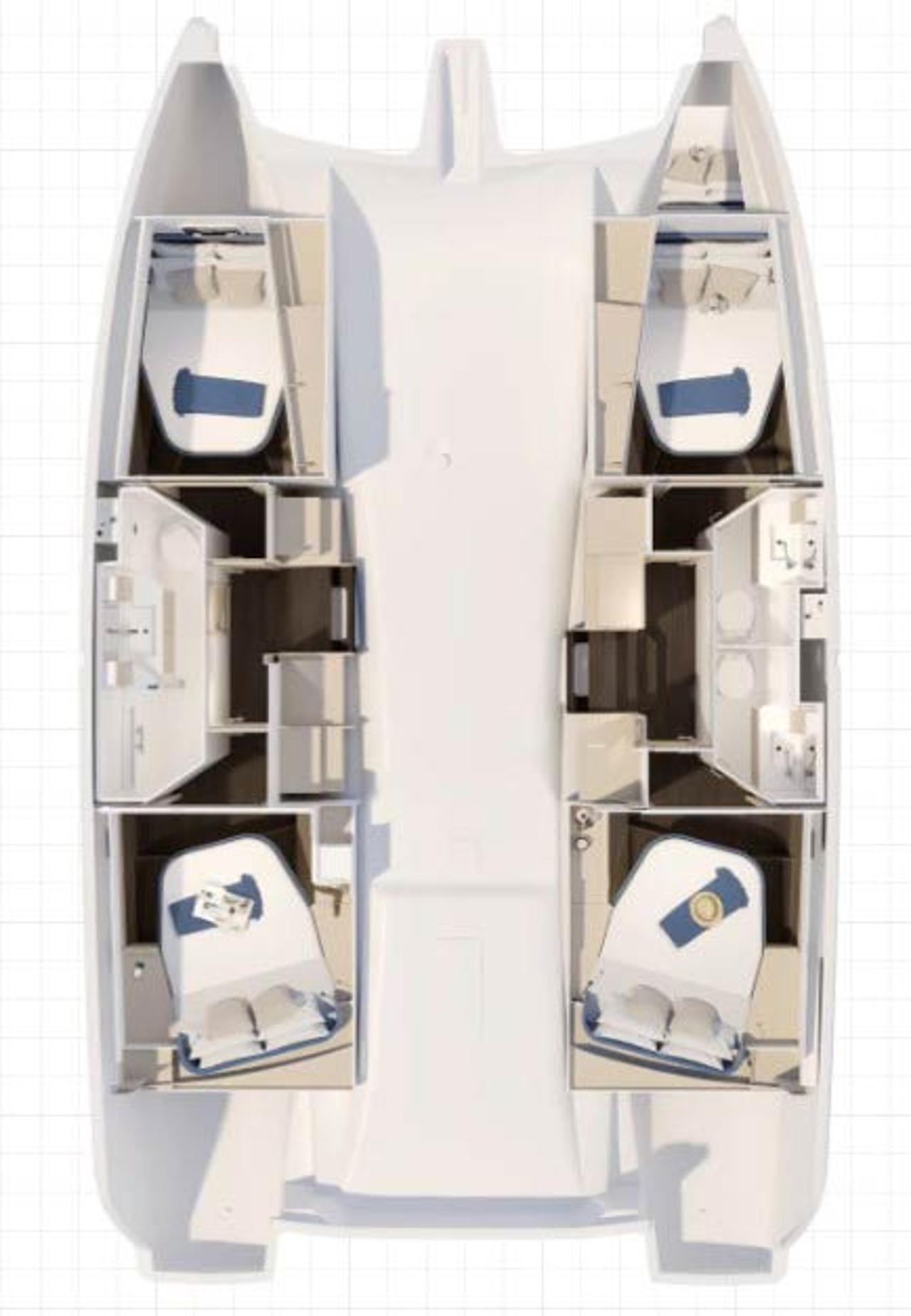 Noleggio Fountaine Pajot FP 41 Quatuor 3 "Acamar" a Biograd na Moru | Nautilus - Slika 2