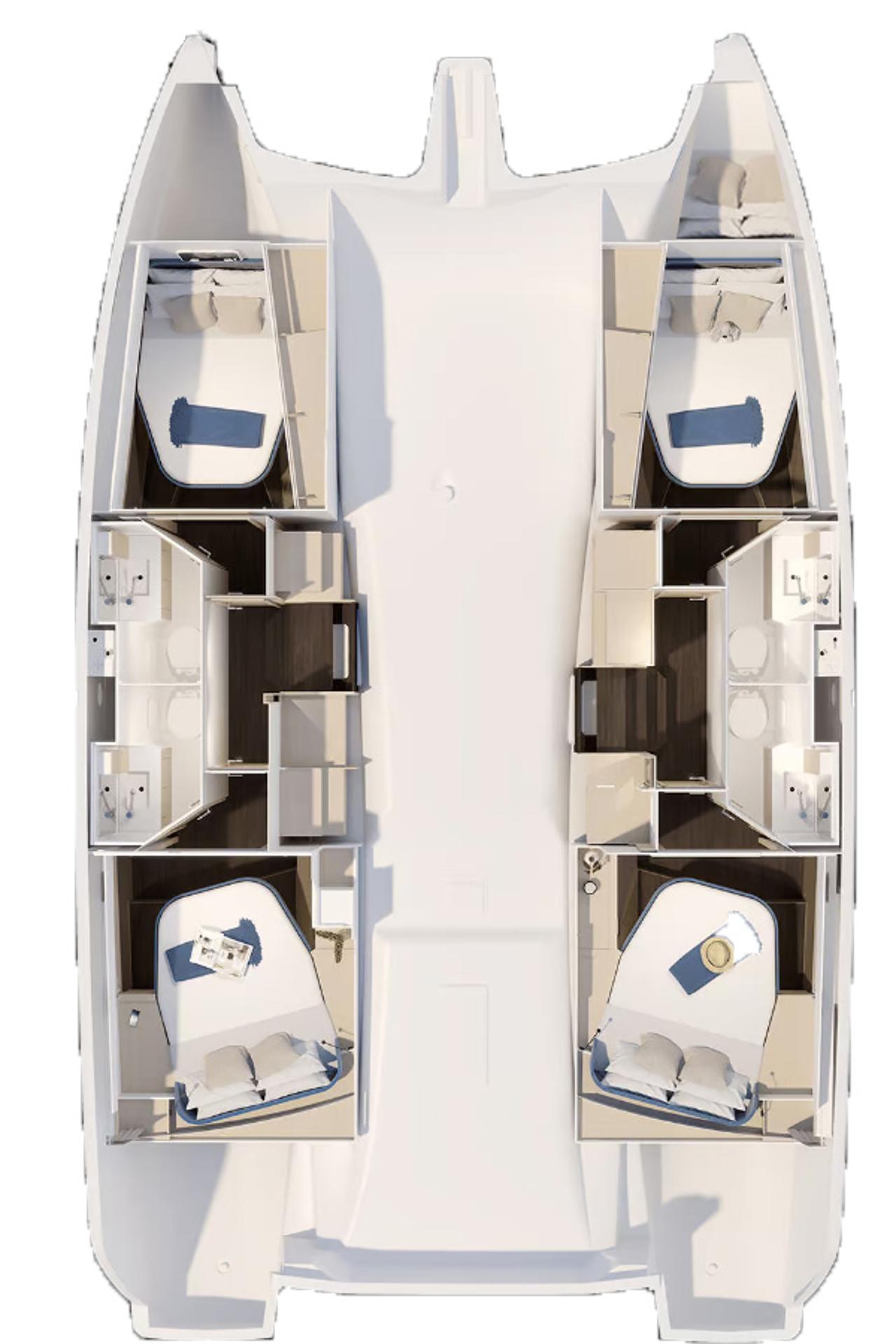 Noleggio Fountaine Pajot FP 41 Quatuor 4 "Auriga" a Biograd na Moru | Nautilus - Slika 2