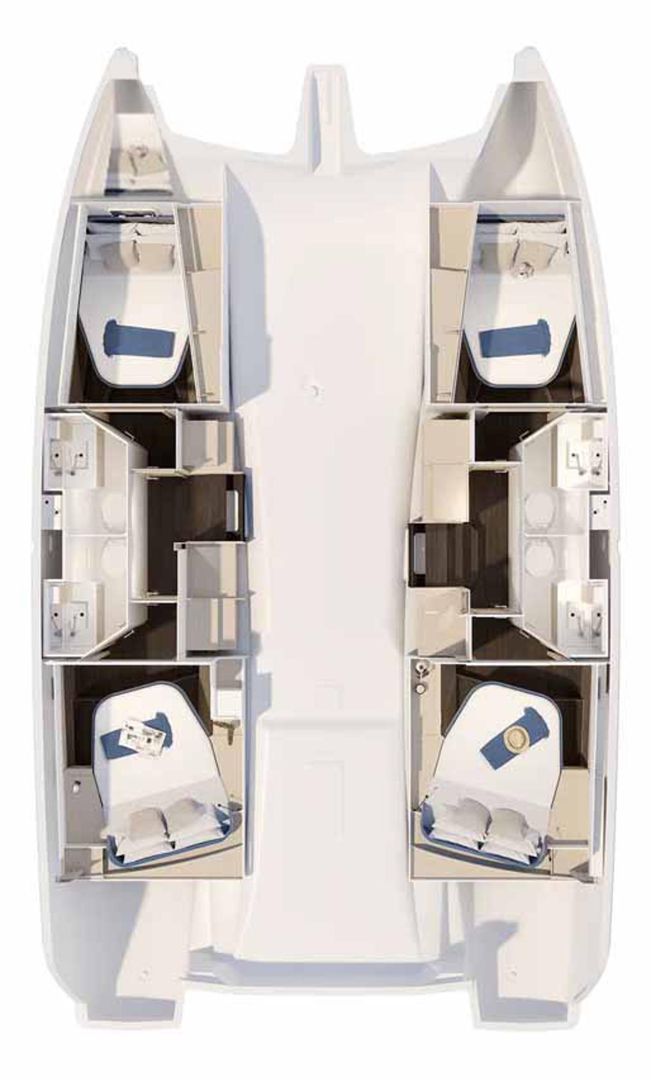 Najam Fountaine Pajot FP 41 Quatuor 4 "Cataya" u destinaciji Trogir | Nautilus - Slika 2