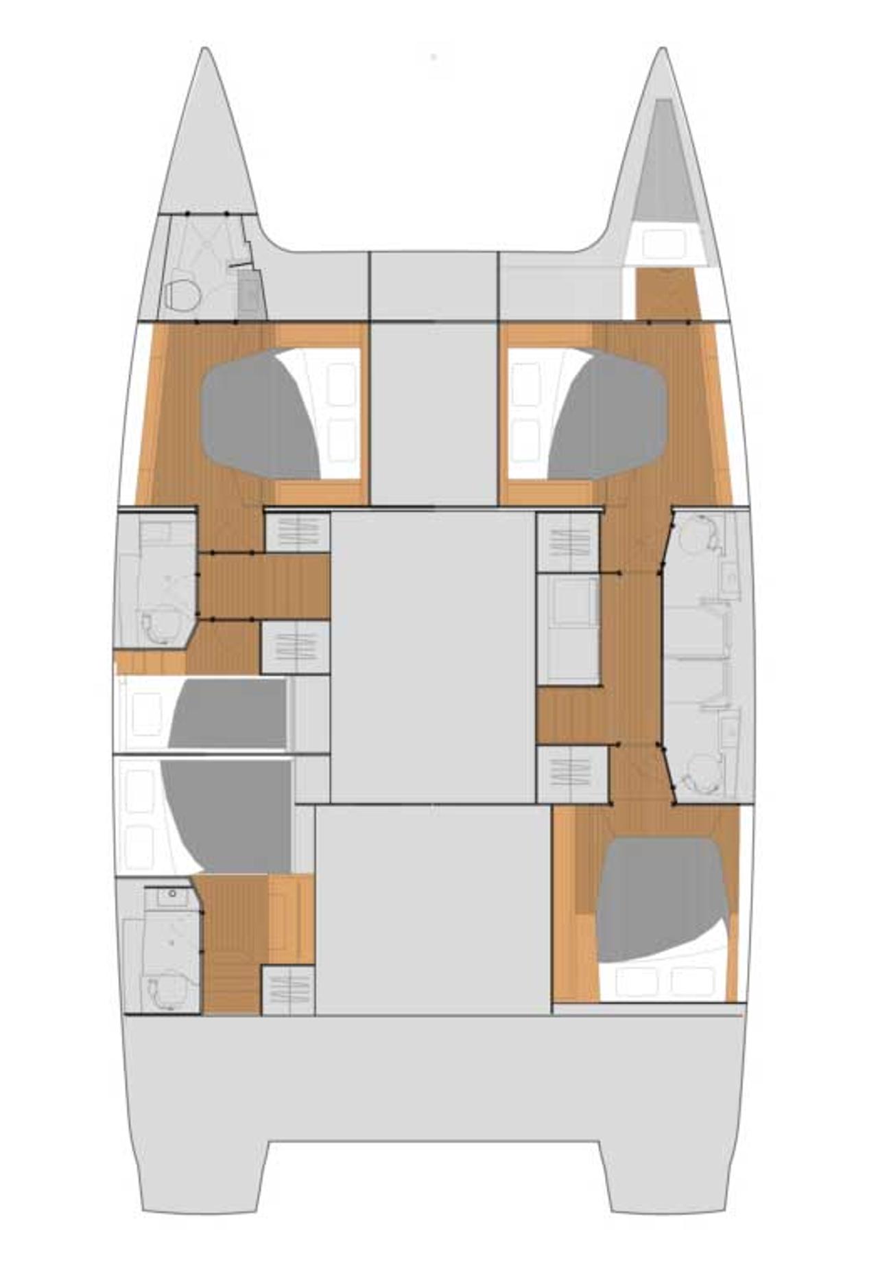 Najam Fountaine Pajot Tanna 47 - 5 + 1 cab. "Maya I" u destinaciji Biograd na Moru | Nautilus - Slika 2