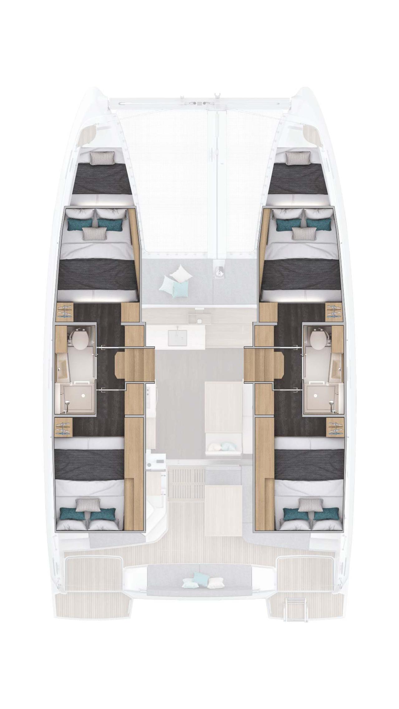 Noleggio Lagoon 38 - 4 + 2 cab. "Mare Amore" a Šibenik | Nautilus - Slika 4