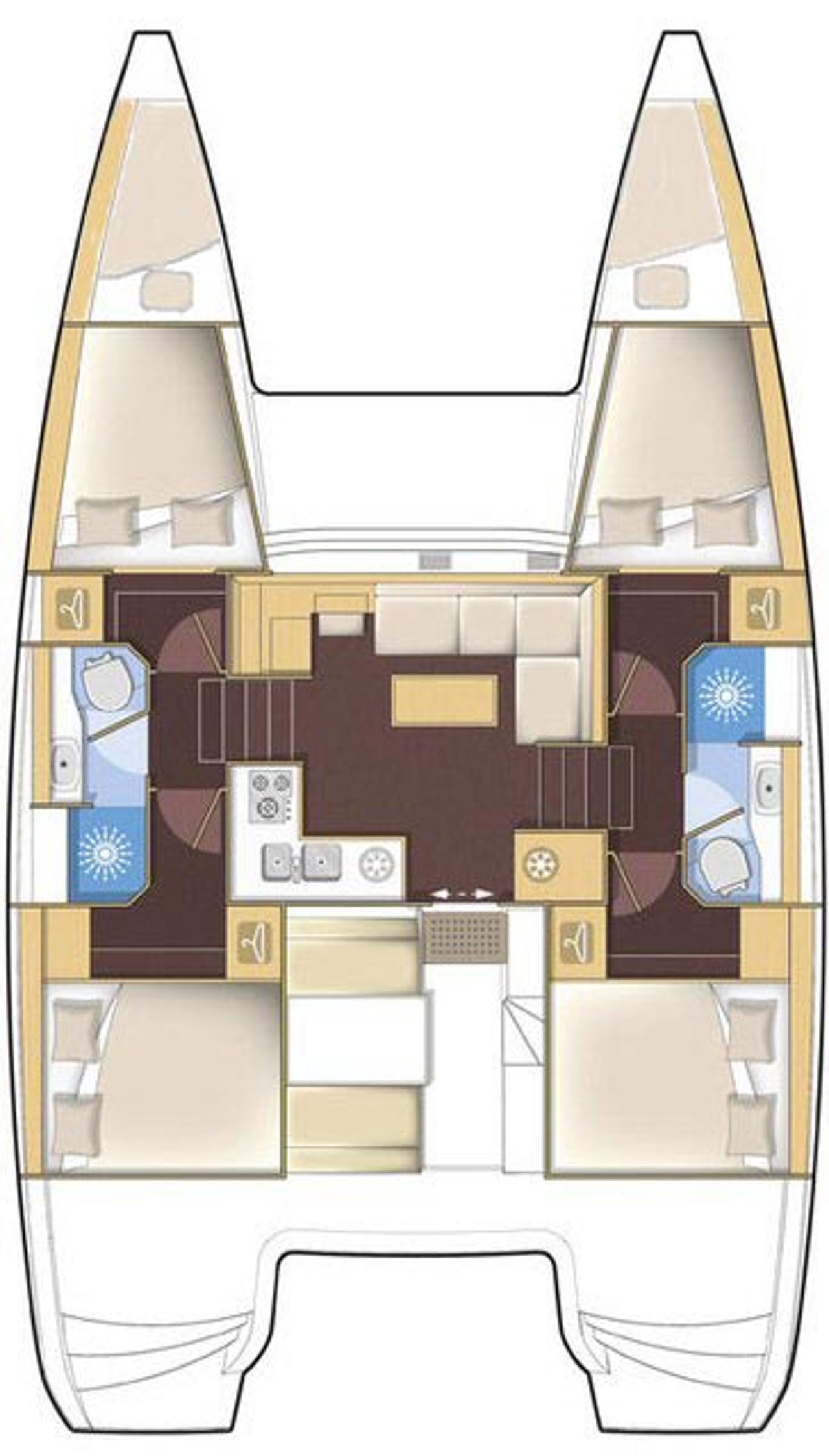 Charter Lagoon 39 - 4 + 2 cab. "White Pearl" in Šibenik | Nautilus - Slika 2