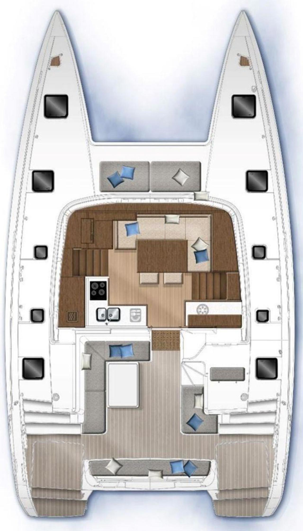 Najam Lagoon 40 - 3 + 2 cab "Millennium Falcon" u destinaciji Šibenik | Nautilus - Slika 2