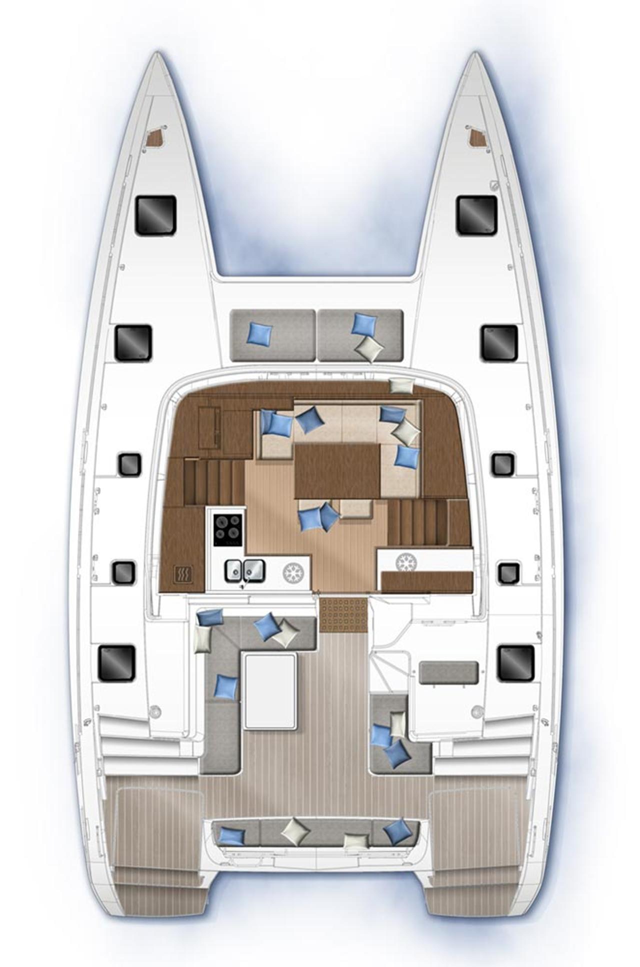 Charter Lagoon 40 - 4 + 2 cab "Mamma Mia" in Šibenik | Nautilus - Slika 2