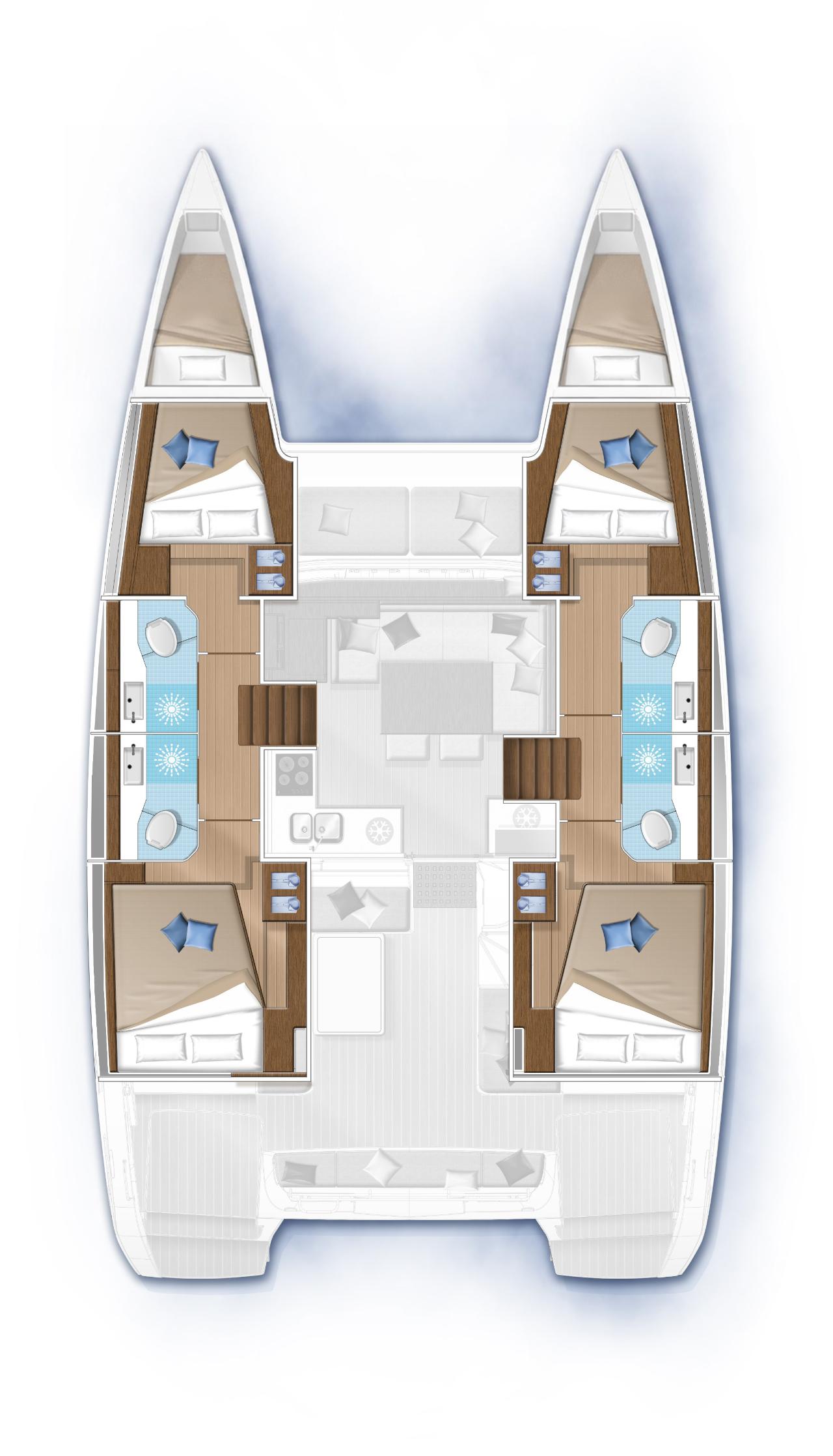 Charter Lagoon 40 - 4 + 2 cab "Sound of Silence" in Šibenik | Nautilus - Slika 2
