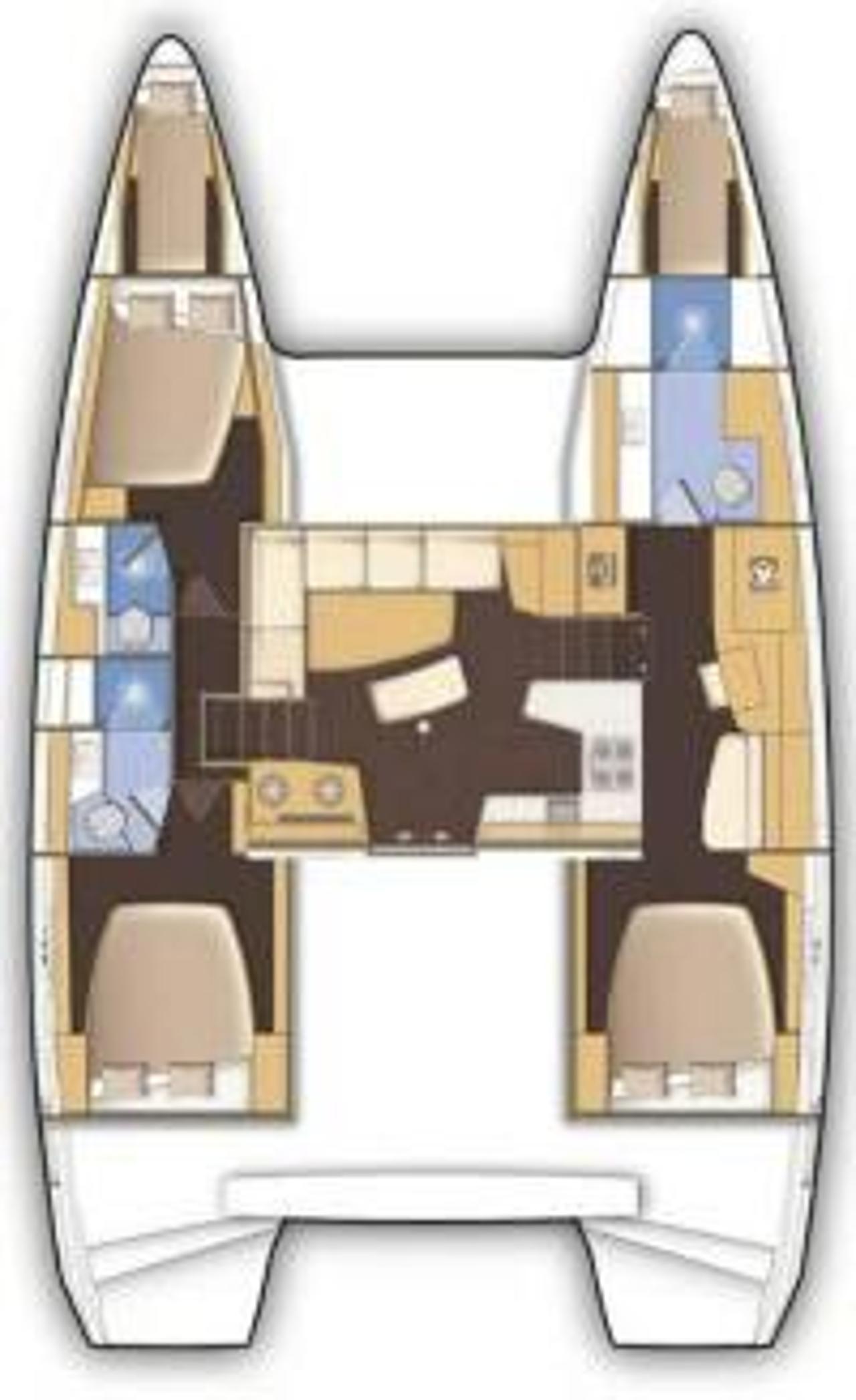 Najam Lagoon 42 - 3 + 2 cab. "Serenity" u destinaciji Šibenik | Nautilus - Slika 2