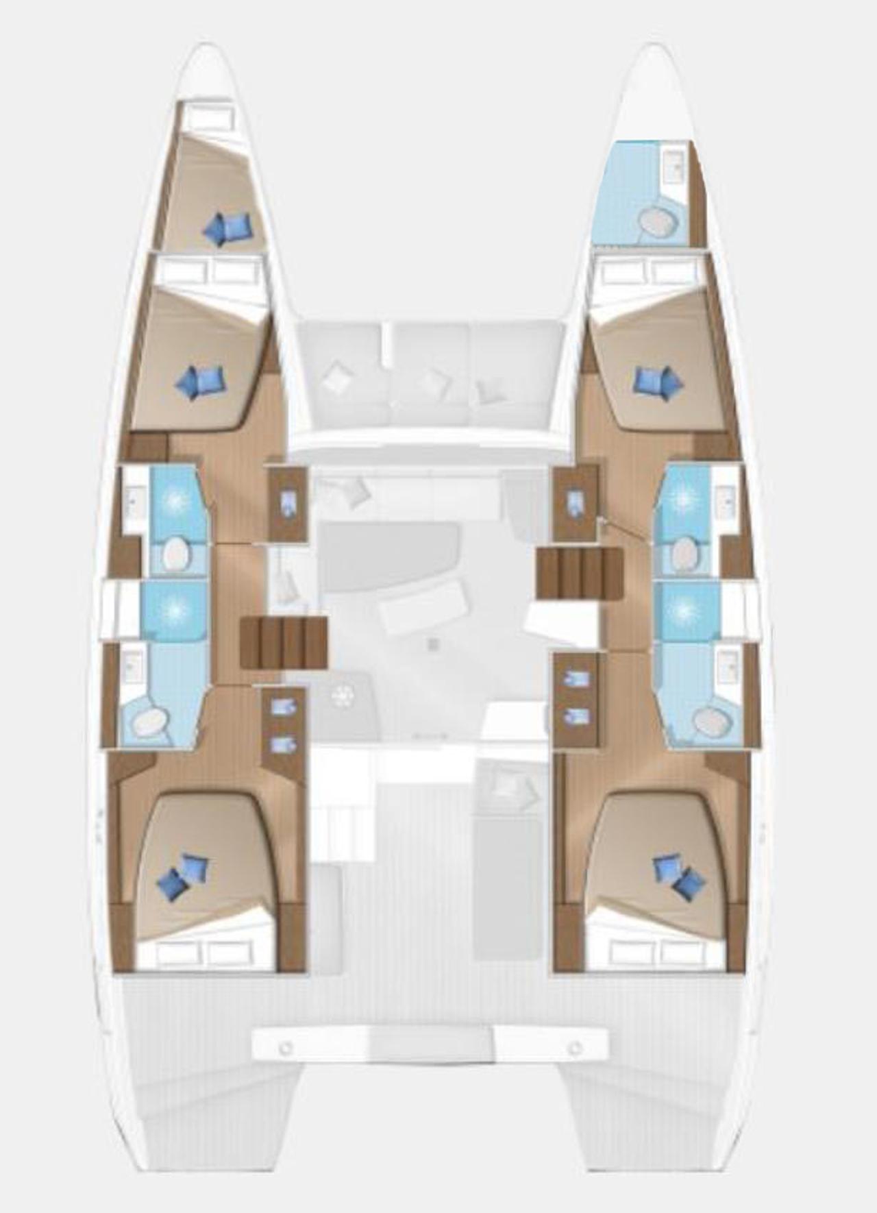 Noleggio Lagoon 42 - 4 + 1 cab. "Easy to love" a Tropea | Nautilus - Slika 2
