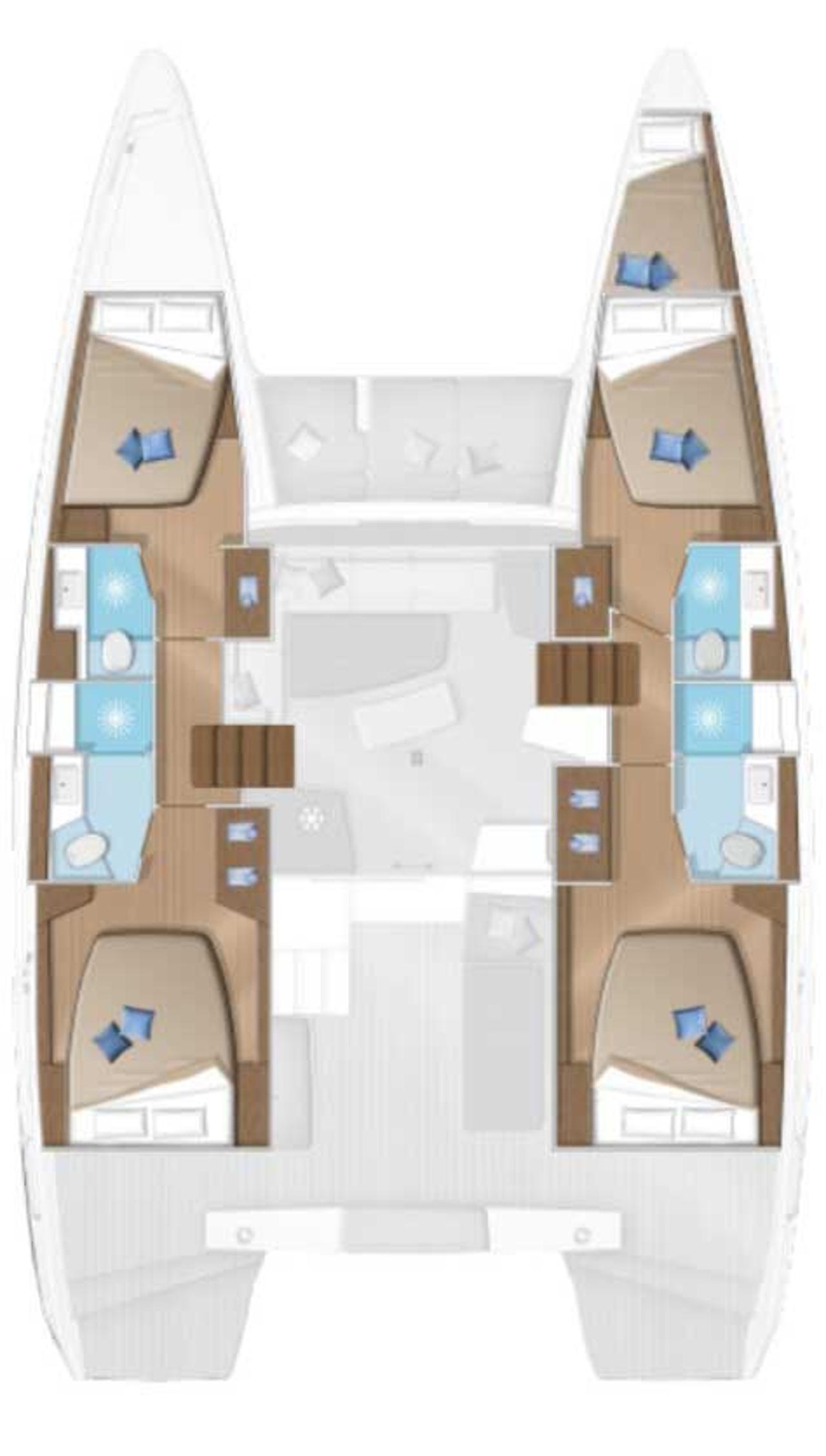 Noleggio Lagoon 42 - 4 + 1 cab. "Solaris" a Trogir | Nautilus - Slika 2