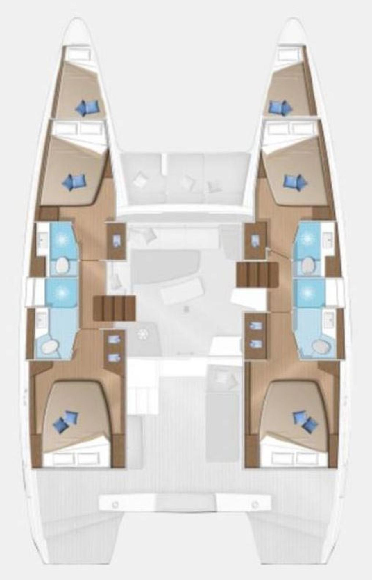 Charter Lagoon 42 - 4 + 2 cab. "Emily" in Trogir | Nautilus - Slika 2