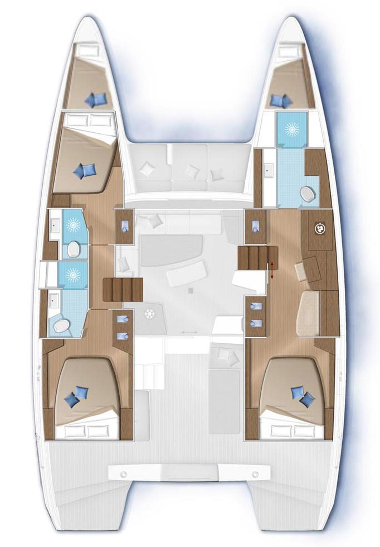 Noleggio Lagoon 42 OW "Woo Woo" a Šibenik | Nautilus - Slika 2
