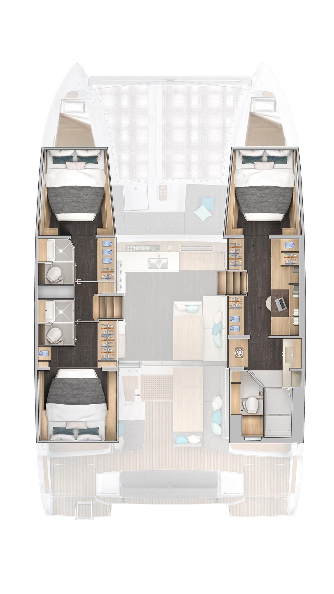 Charter Lagoon 43 - 3 + 2 cab. "La Perla" in Šibenik | Nautilus - Slika 2