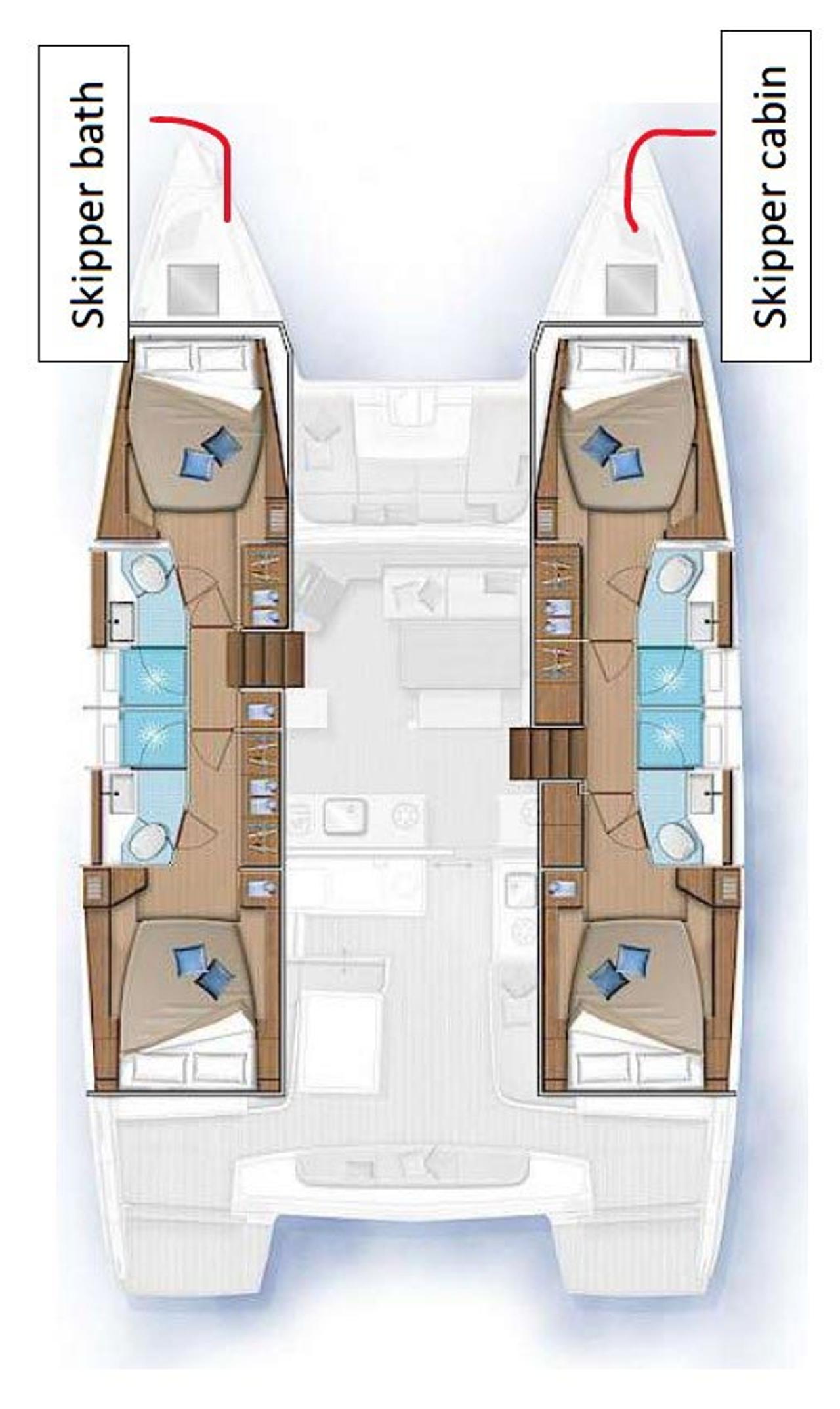 Najam Lagoon 46 - 4 + 1 cab. "New Horizons" u destinaciji Palma de Mallorca | Nautilus - Slika 2