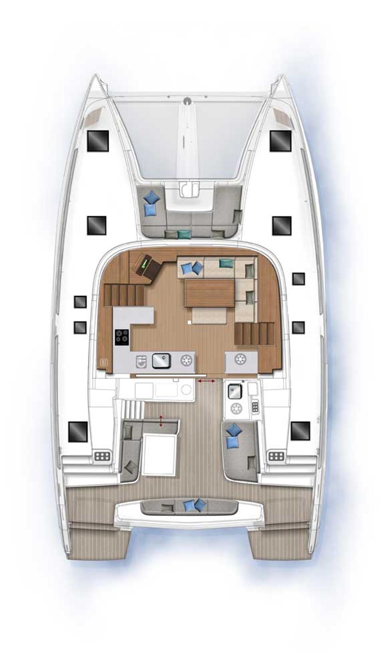 Najam Lagoon 46 - 4 + 2 cab. "Forever Young" u destinaciji Šibenik | Nautilus - Slika 3