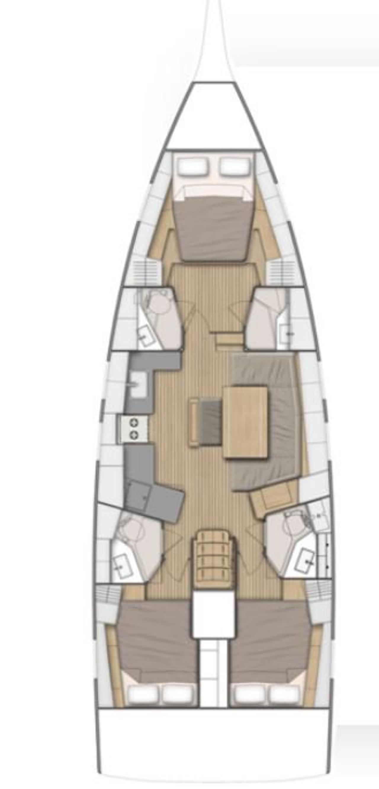 Najam Oceanis 46.1 Performance Line - 3 cab. "Salina" u destinaciji Figari/Golfo Aranci | Nautilus - Slika 2