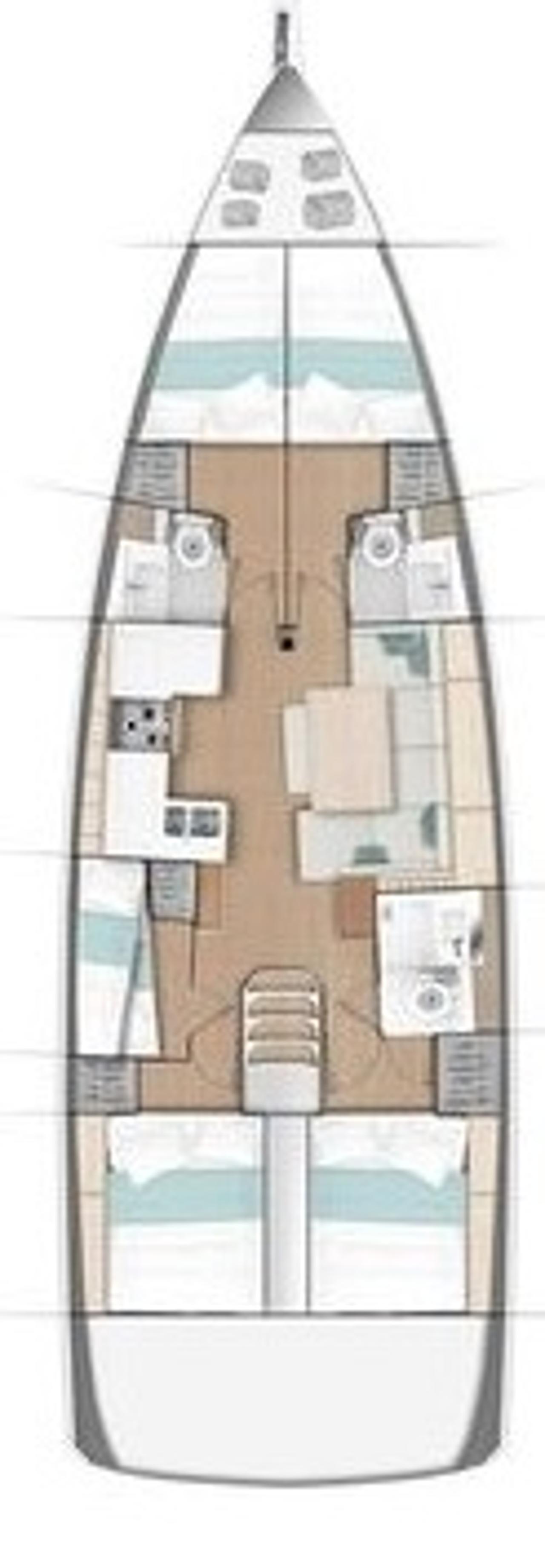 Charter Sun Odyssey 490 - 5 cab. "Magellan" in Krf | Nautilus - Slika 2