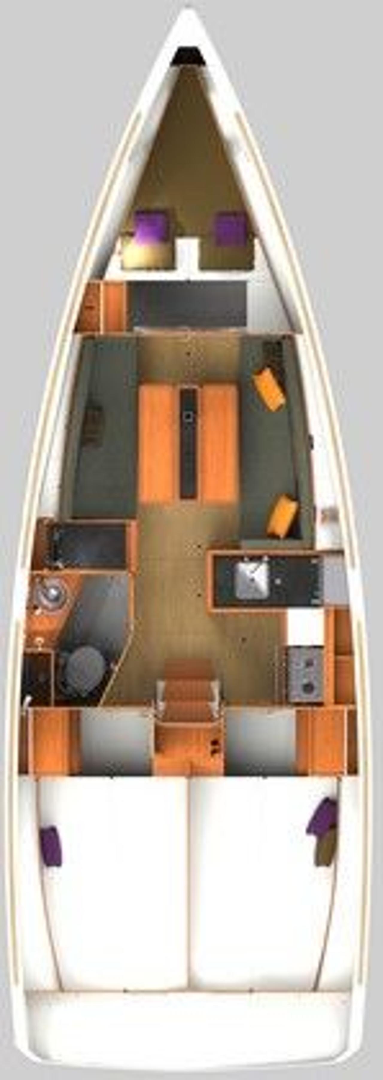 Charter Sun Odyssey 349 - 3 cab. "Grape" in Biograd na Moru | Nautilus - Slika 2
