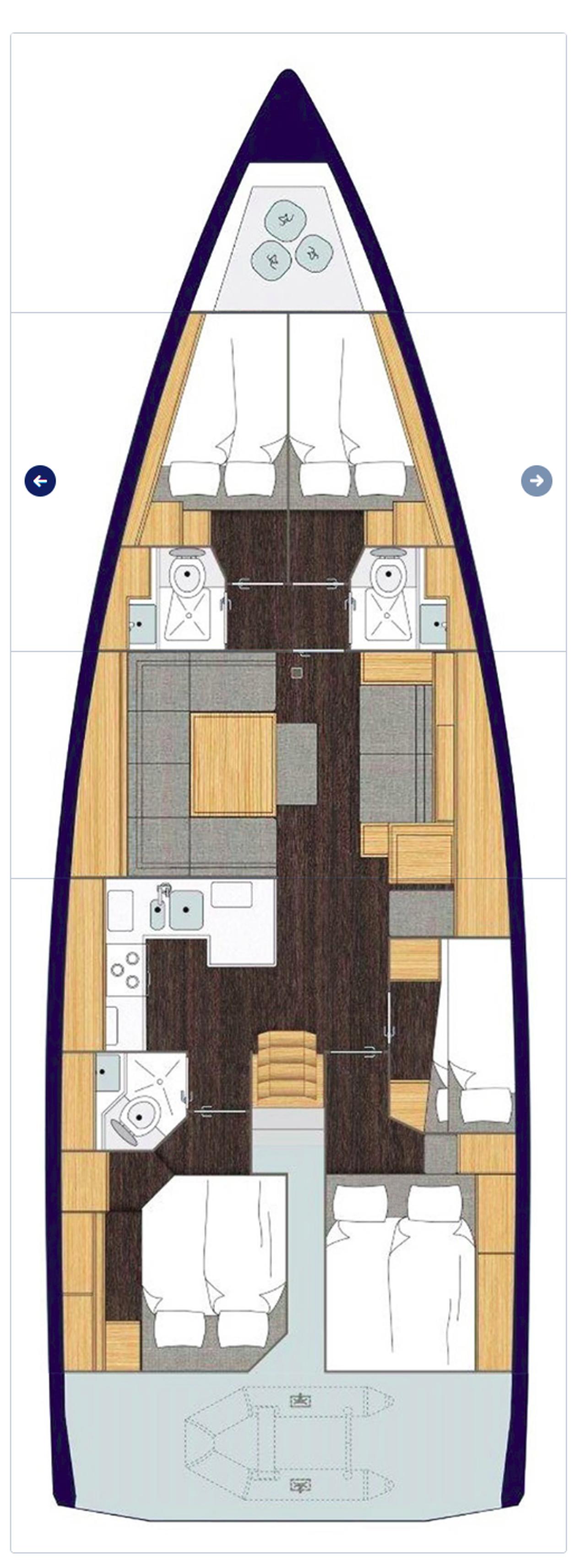 Noleggio Bavaria C50 Holiday - 5 cab. "Size Matters" a Kaštela | Nautilus - Slika 2
