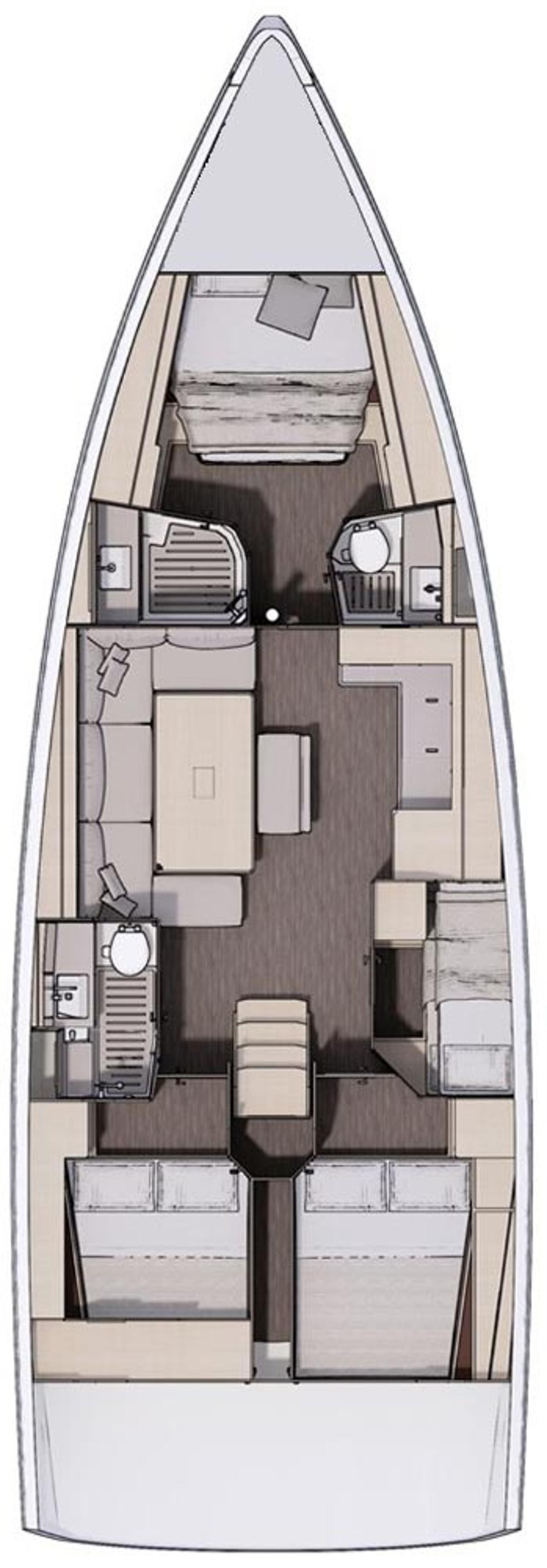 Noleggio Dufour 470 - 4 cab. "Bellatrix" a Kaštela | Nautilus - Slika 2