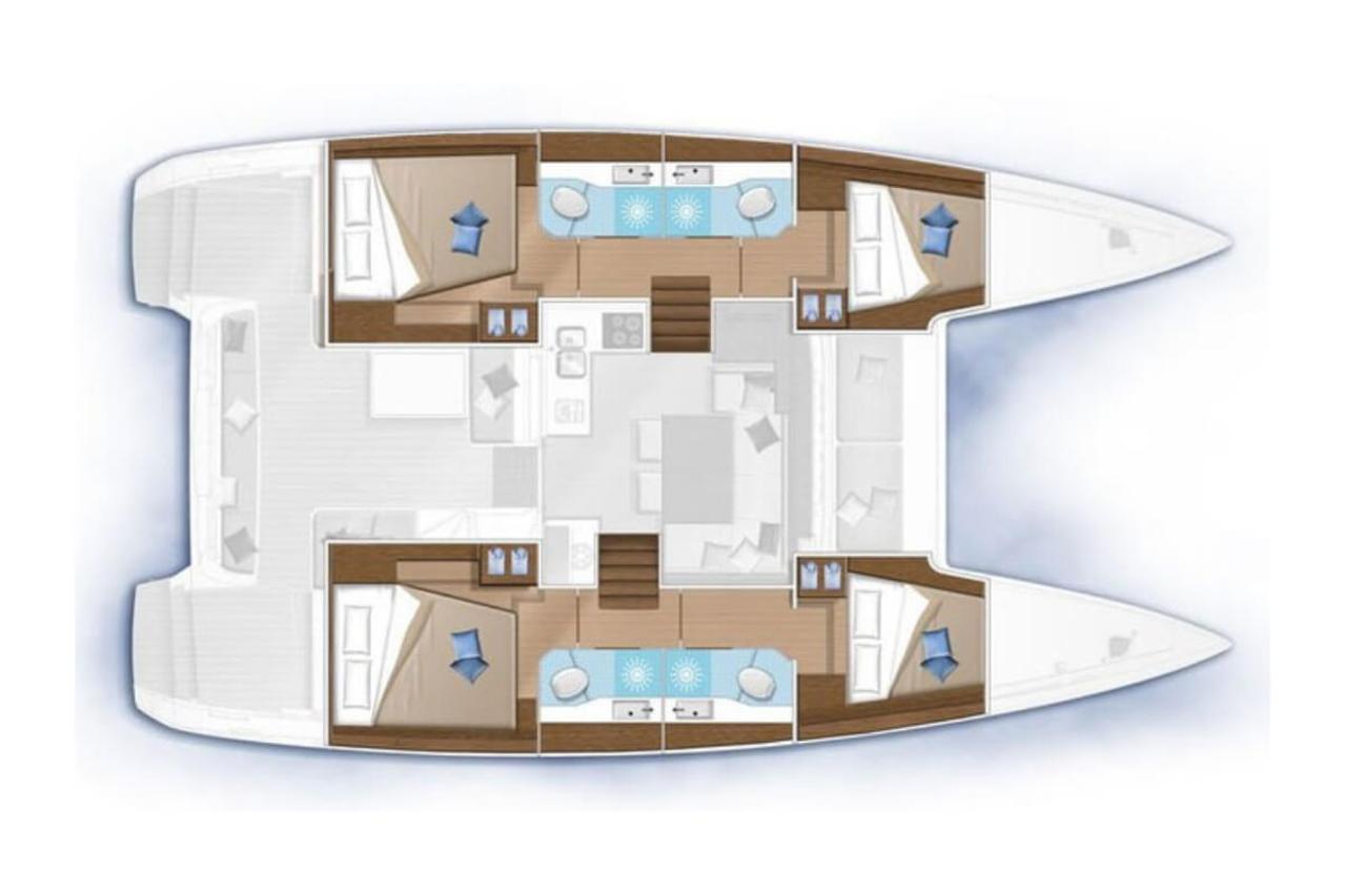 Charter Lagoon 40 - 4 + 2 cab "Liquid Spirit" in Pirovac | Nautilus - Slika 2