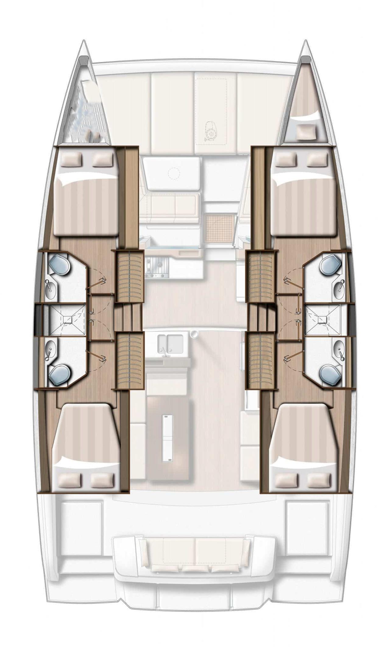 Noleggio Bali 4.2 - 4 + 1 cab. "Kamla" a Biograd na Moru | Nautilus - Slika 2