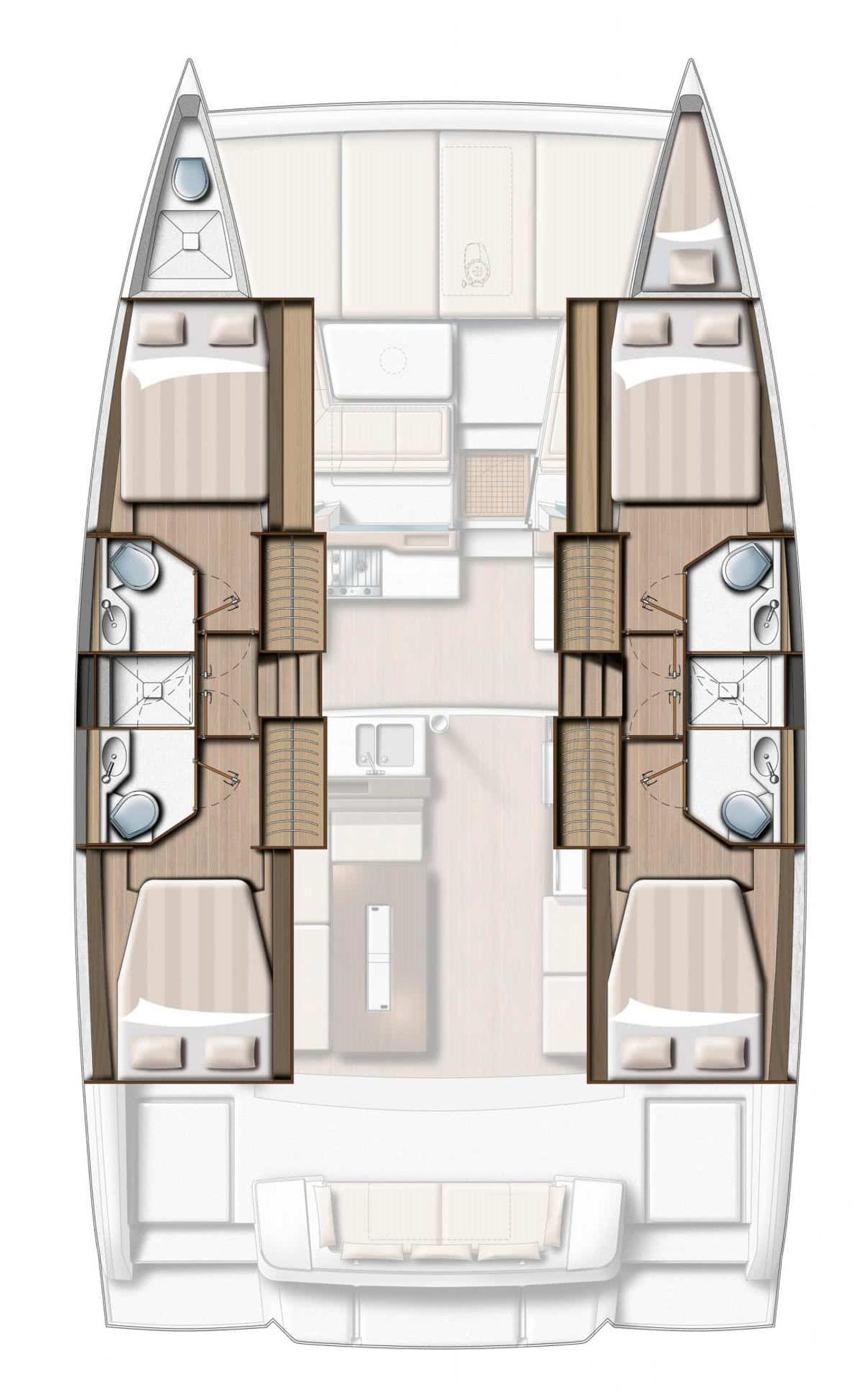 Noleggio Bali 4.2 - 4 + 1 cab. "Mademoiselle" a Rogoznica | Nautilus - Slika 2