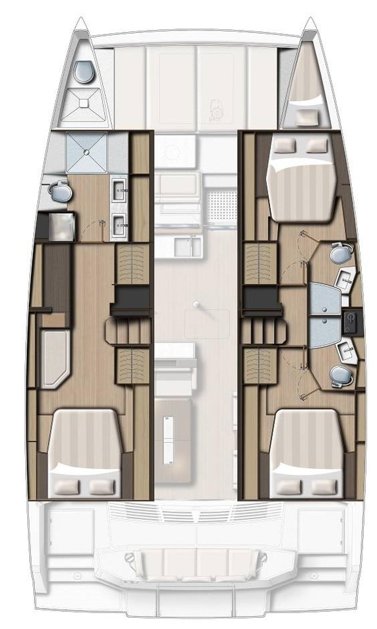 Noleggio Bali 4.4 - 3 + 1 cab. "Apollo" a Rogoznica | Nautilus - Slika 2