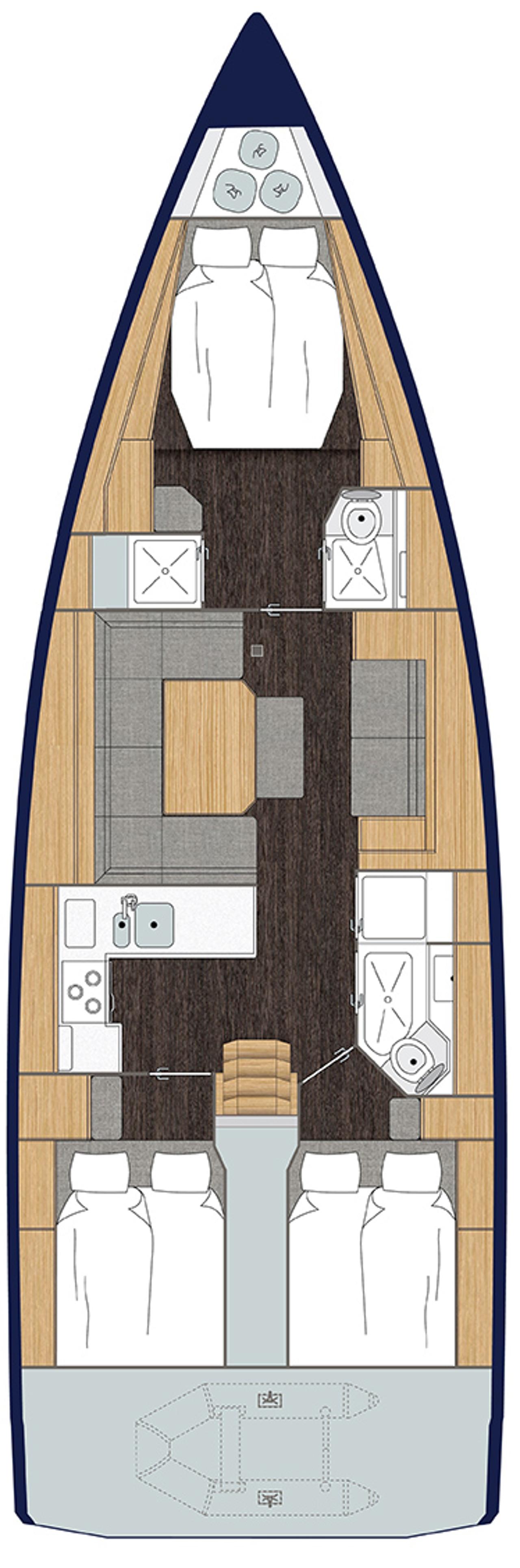 Noleggio Bavaria C45 Style - 3 cab. "Sunny" a Punat | Nautilus - Slika 2